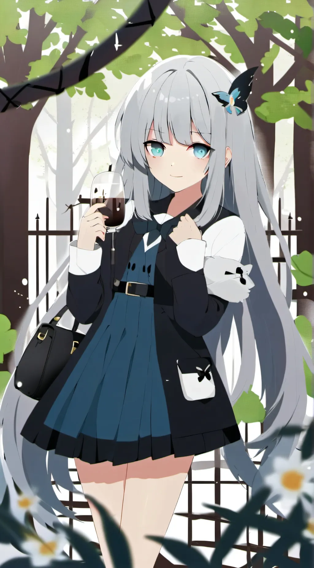 ai character: Bad sans lil sis  background