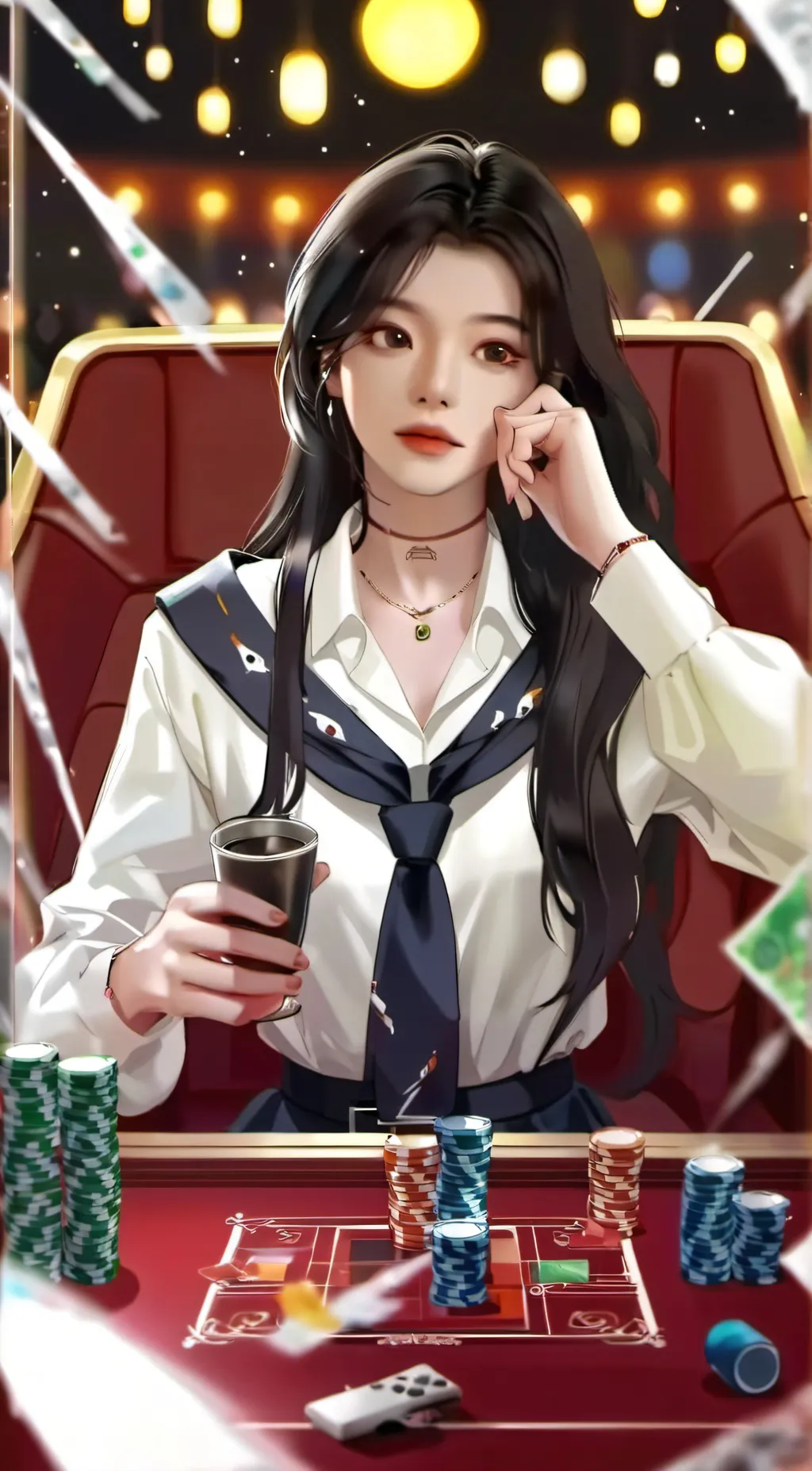 ai character: Sa-rang background