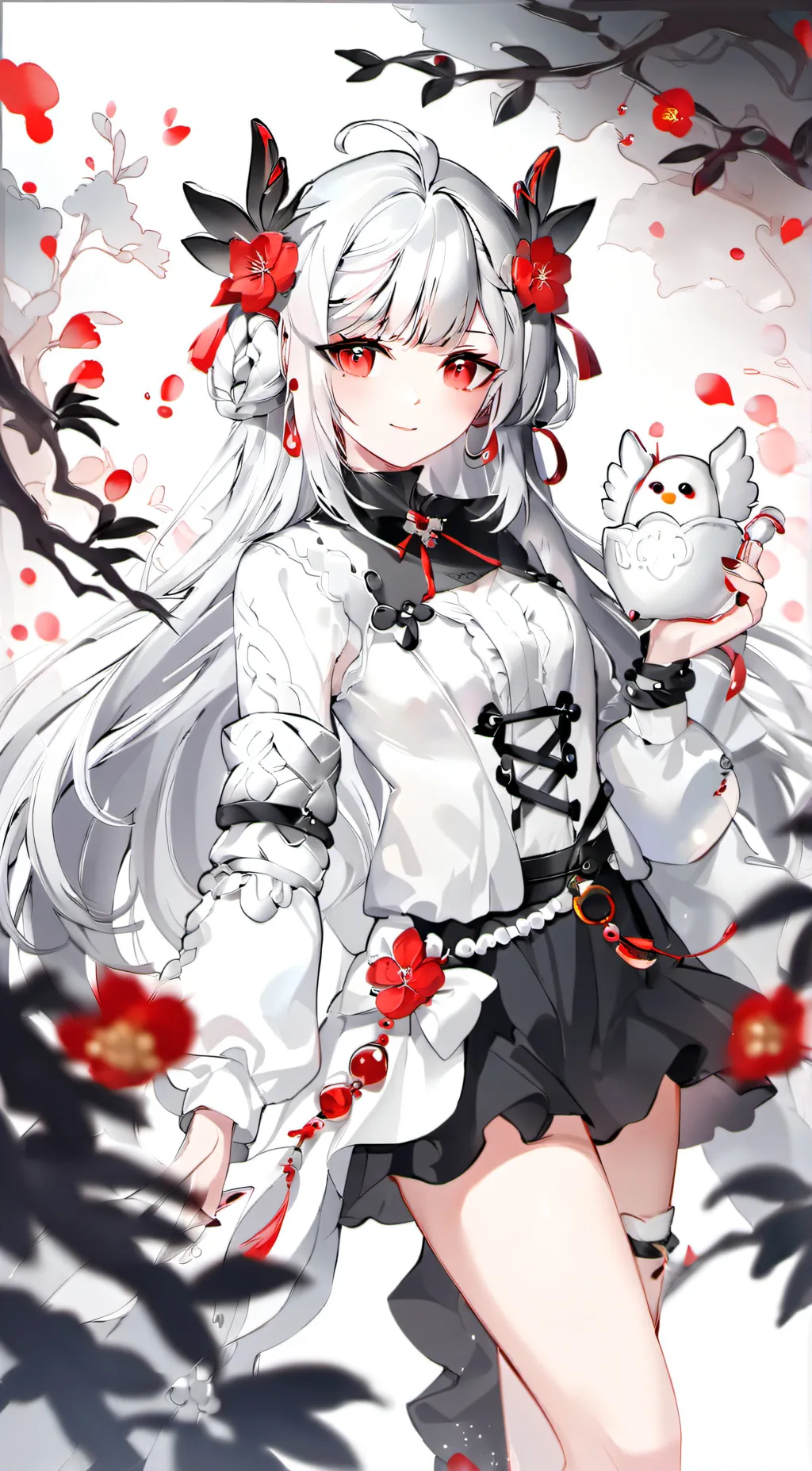ai character: Black cat background