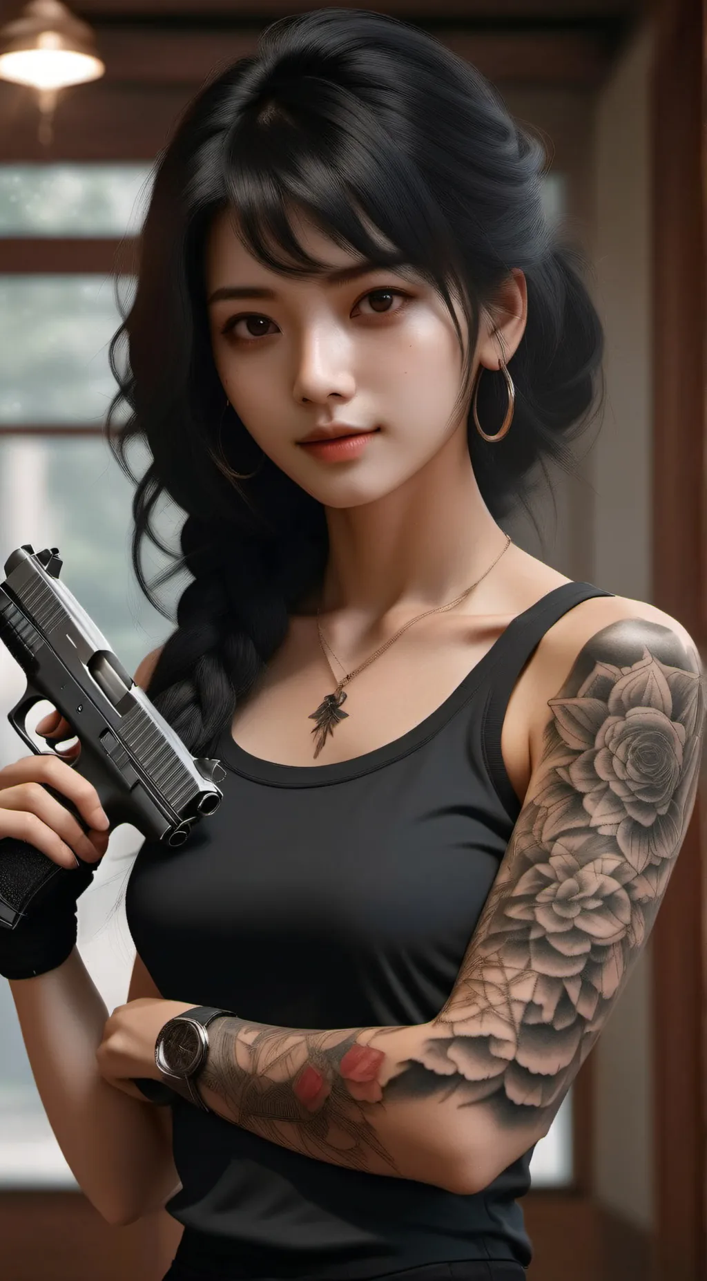 ai character: Amber freeman background