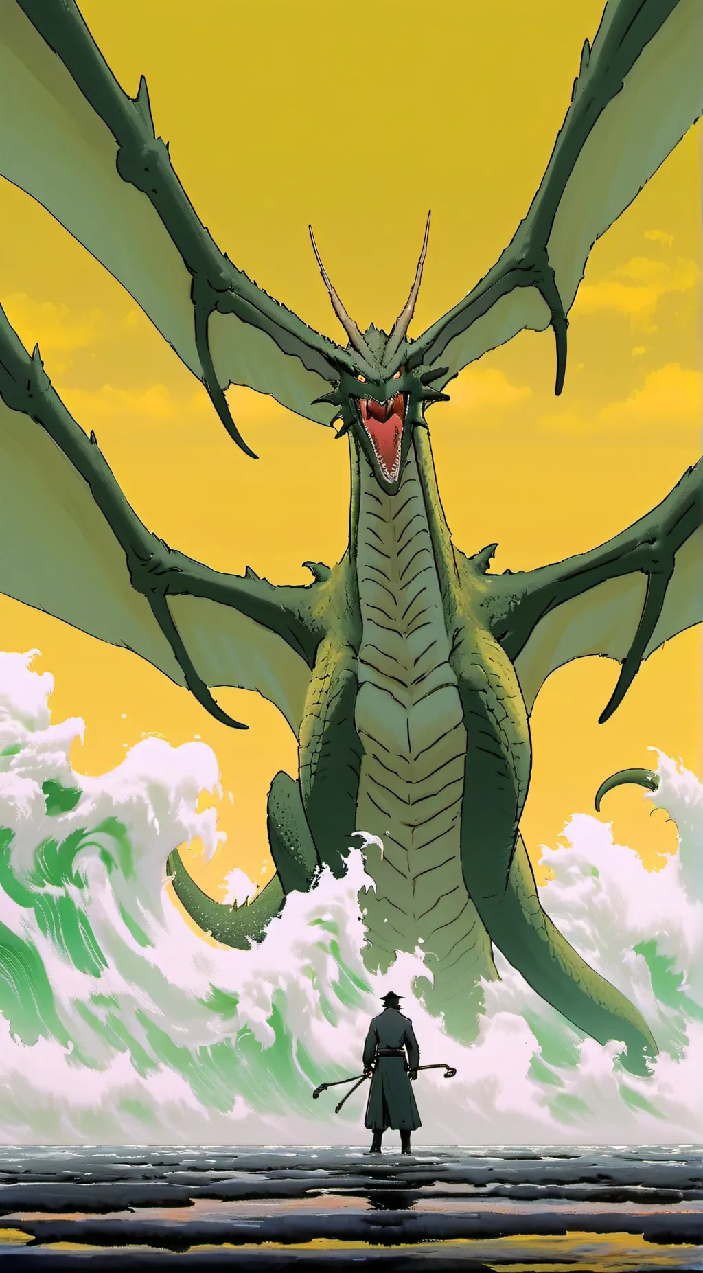 ai character: king gindorah background