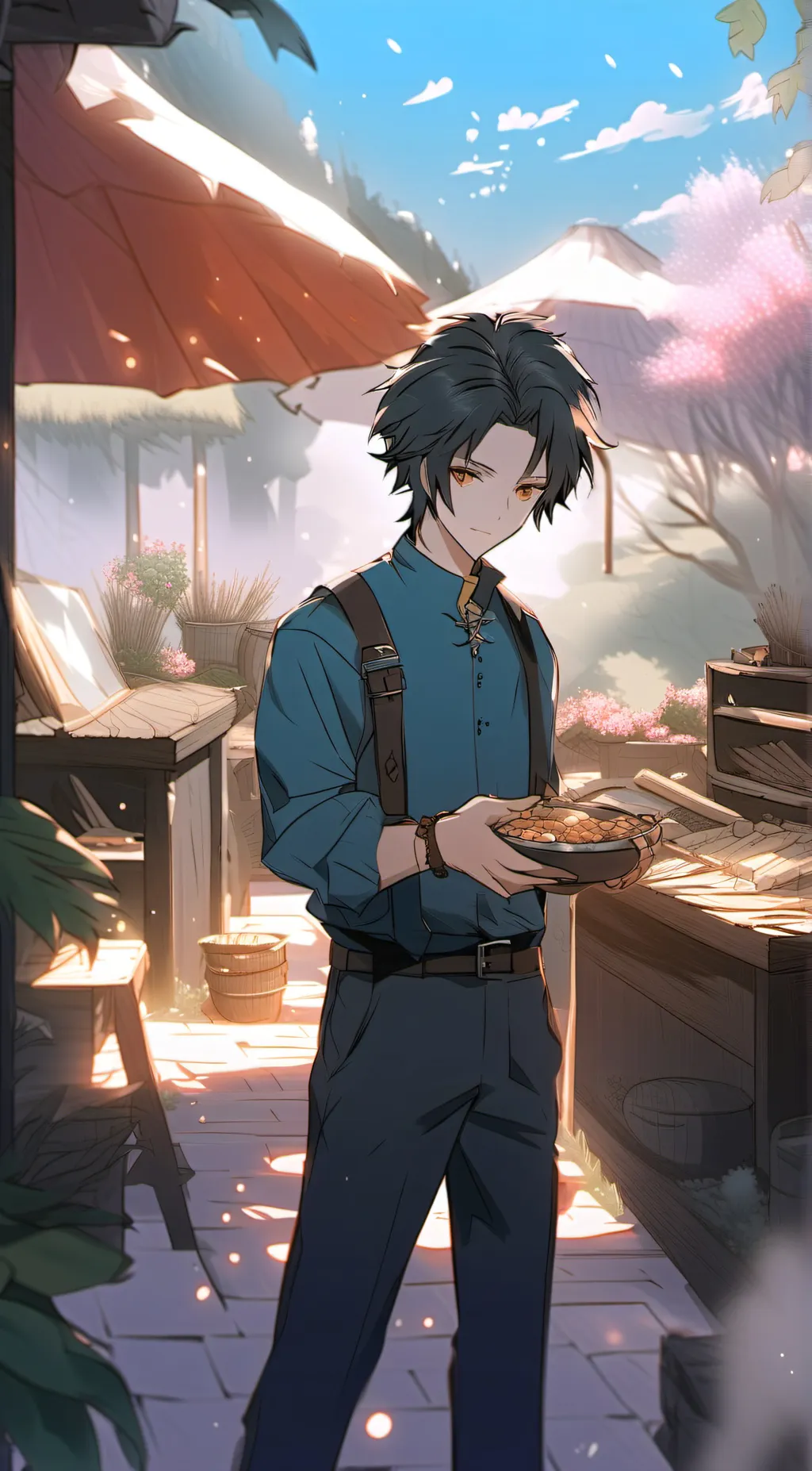 ai character: Ethan  background