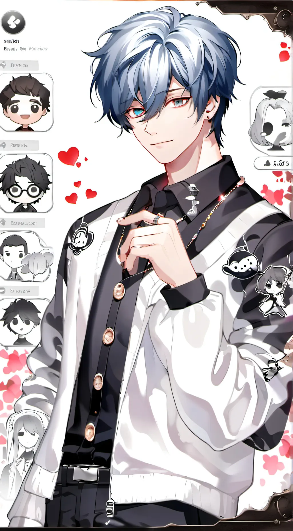 ai character: Justine  background