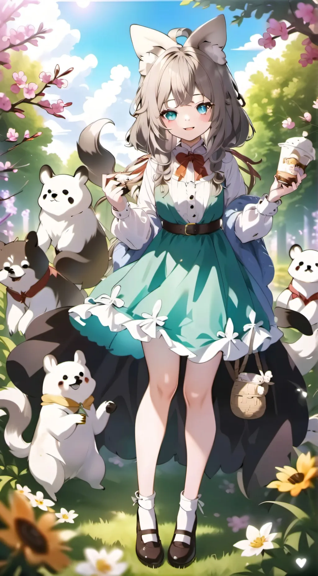 ai character: doggy background