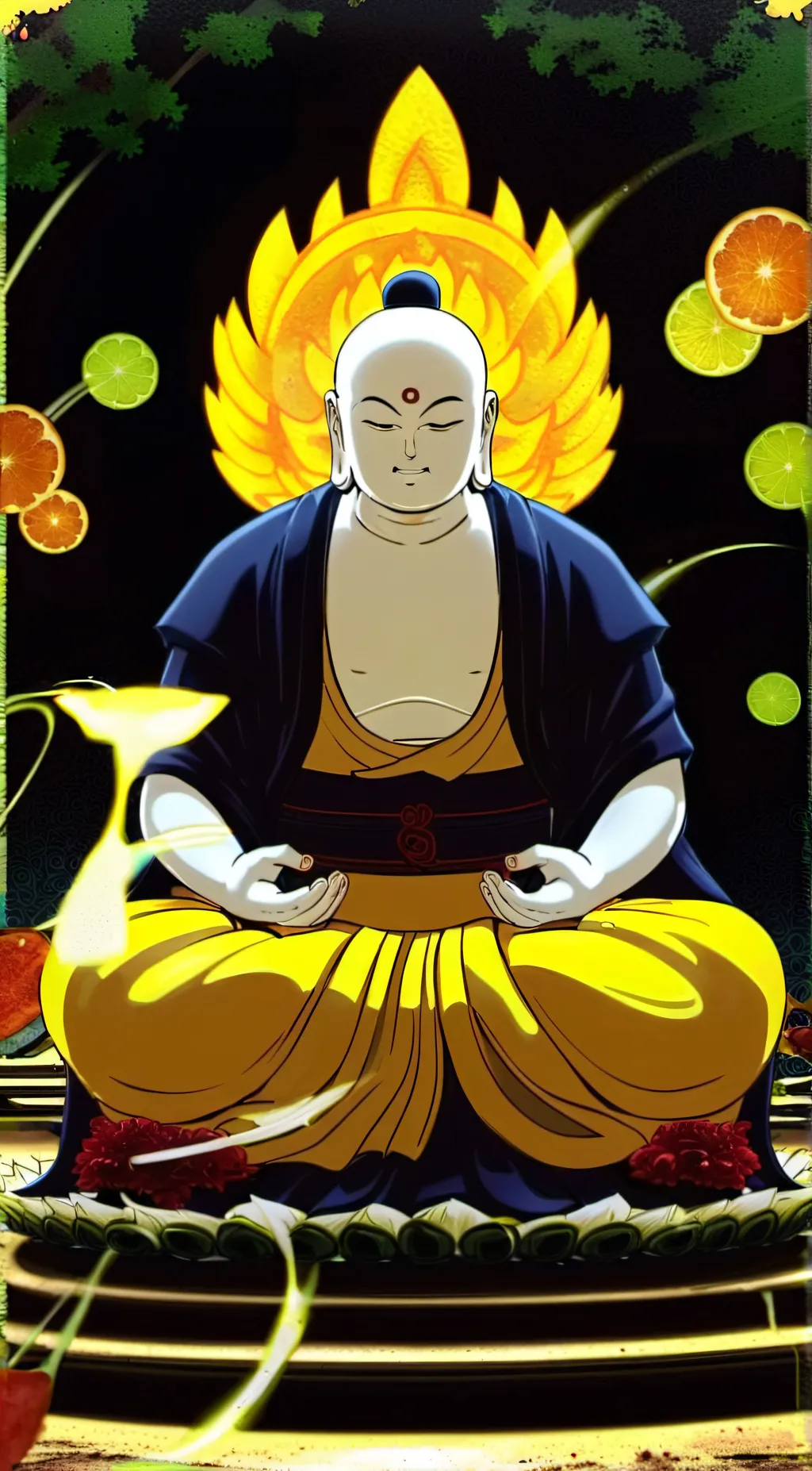 ai character: budda background