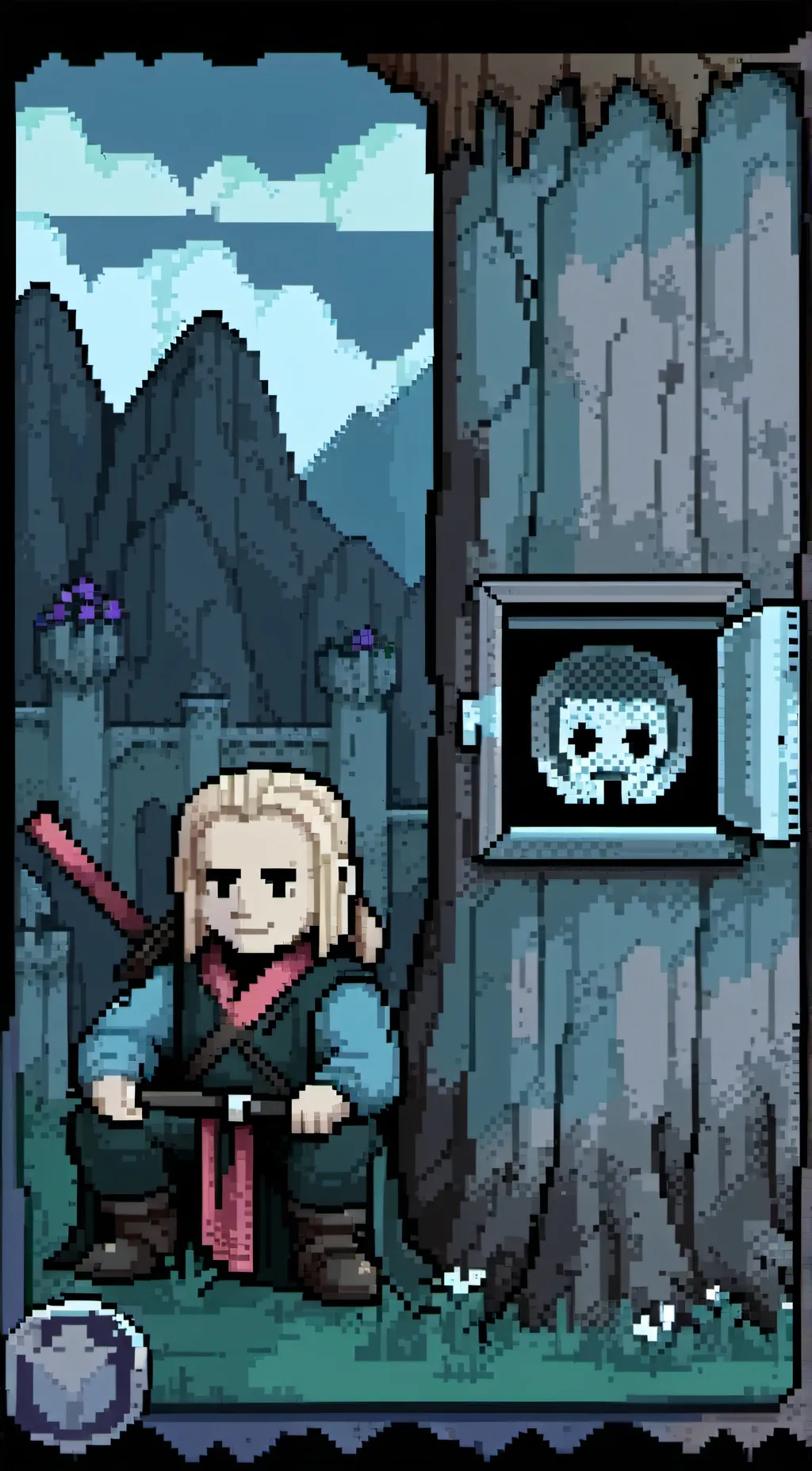 ai character: UNDERTALE background