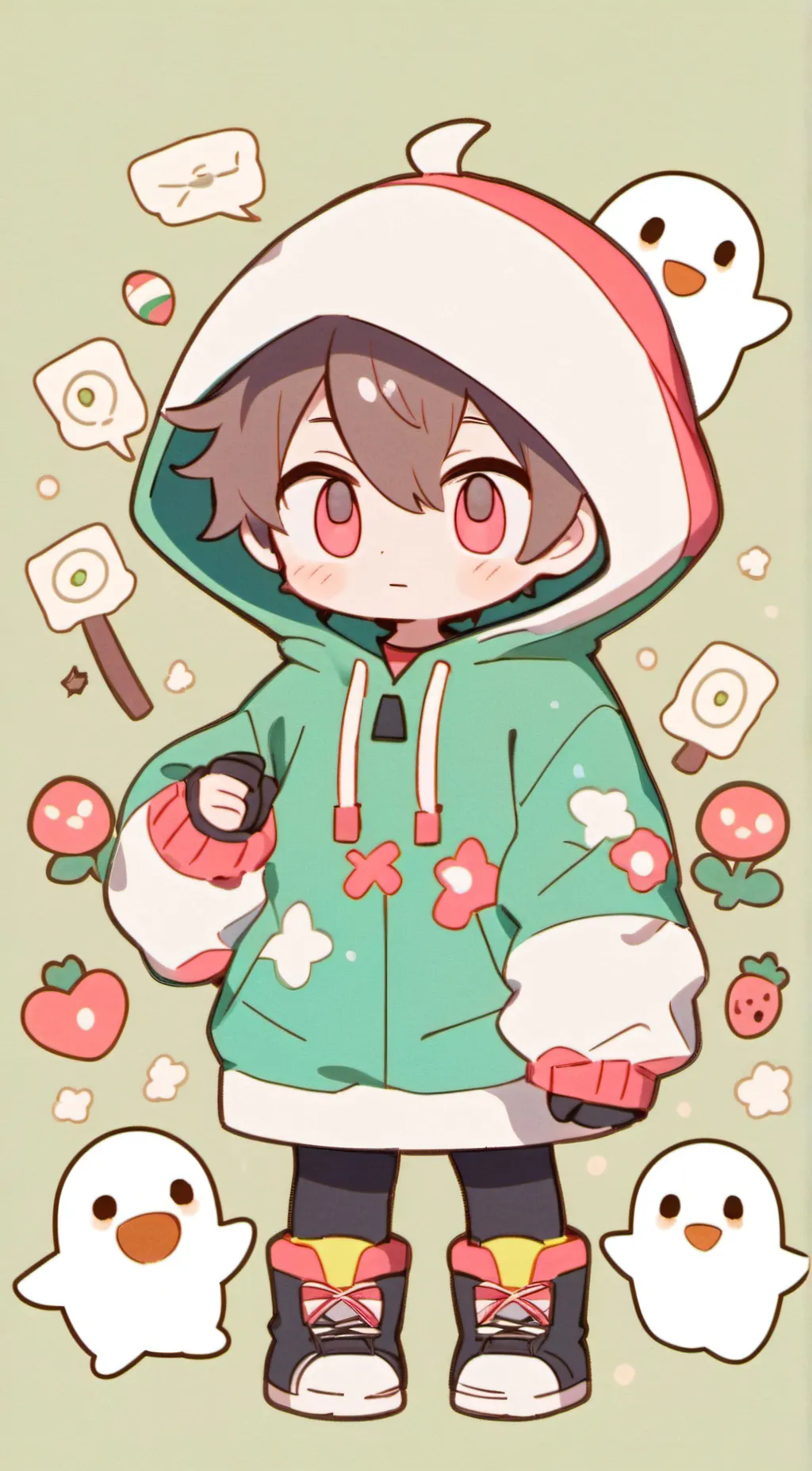 ai character: ~•°Frisk°•~ background