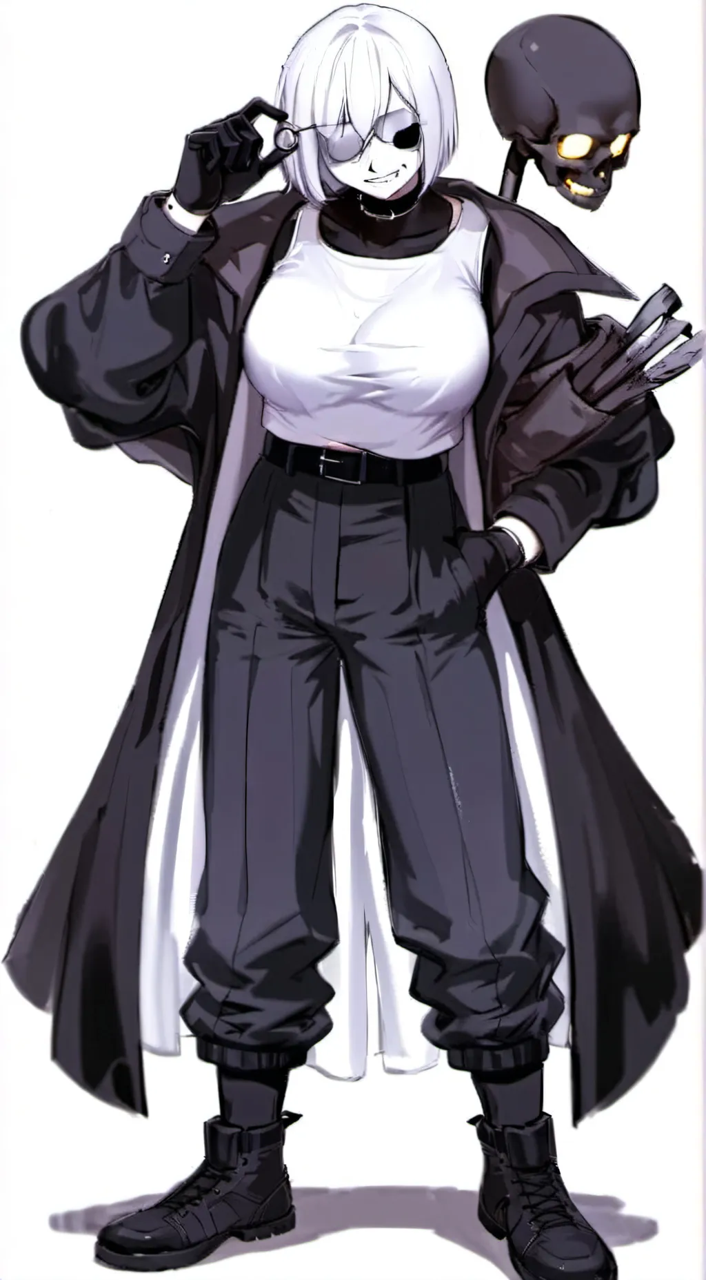 ai character: BAD SANS! background