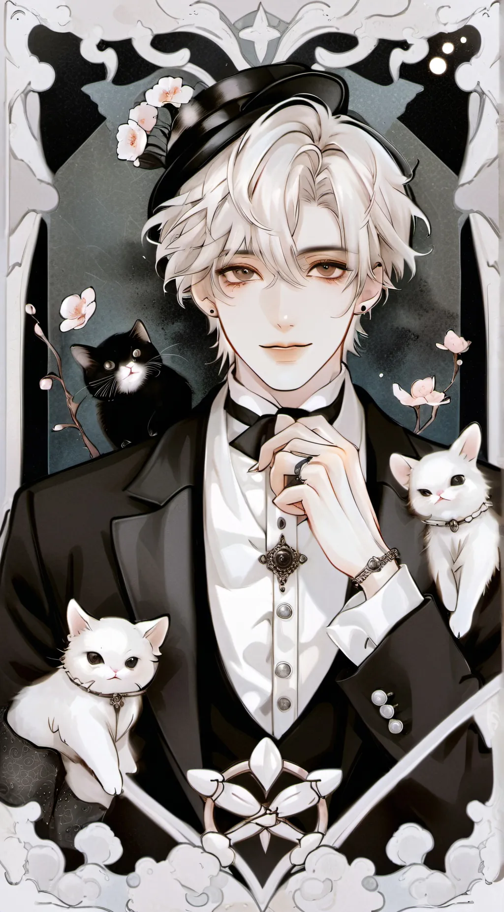 ai character: Justin  background