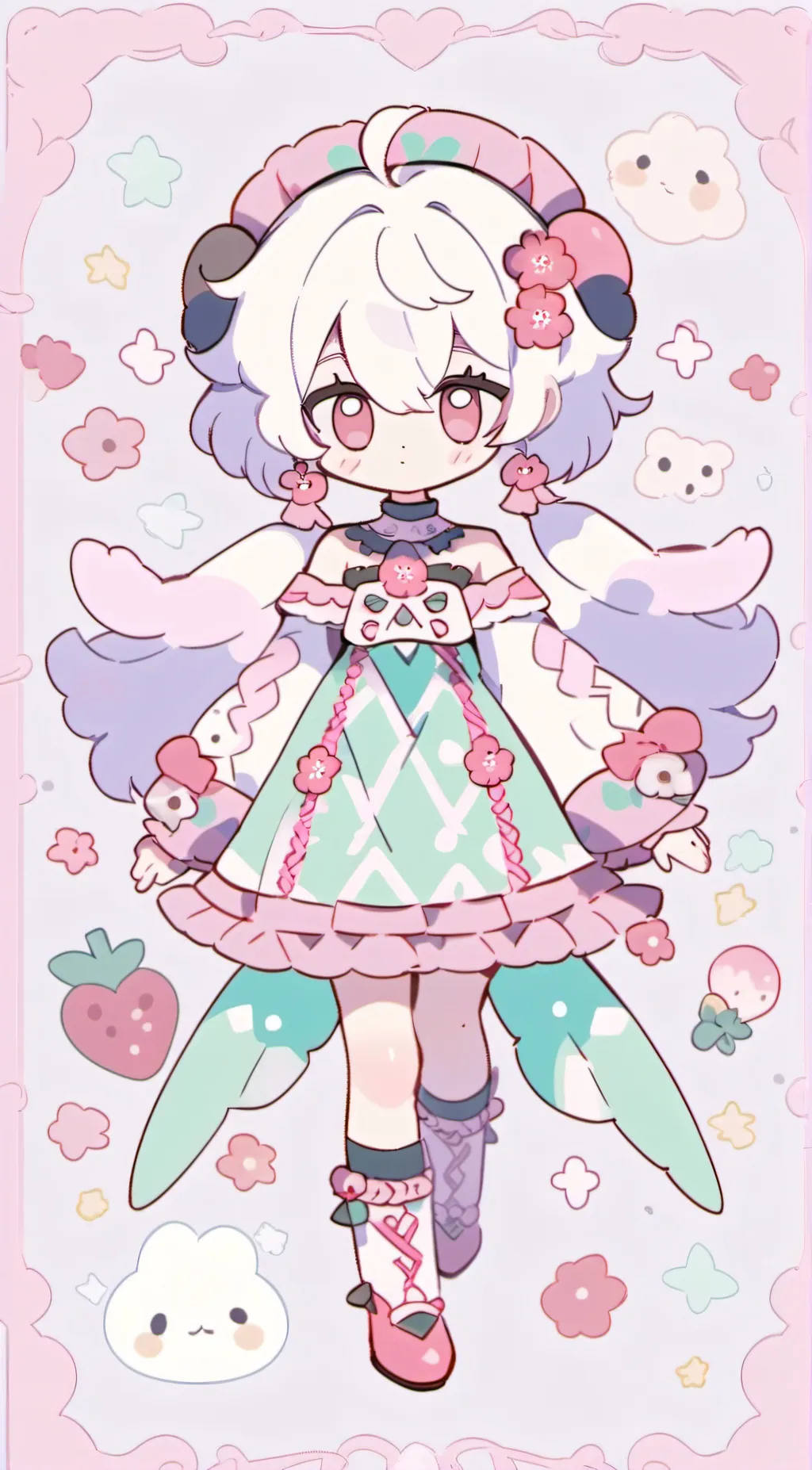 ai character: PINKY Uwu  background