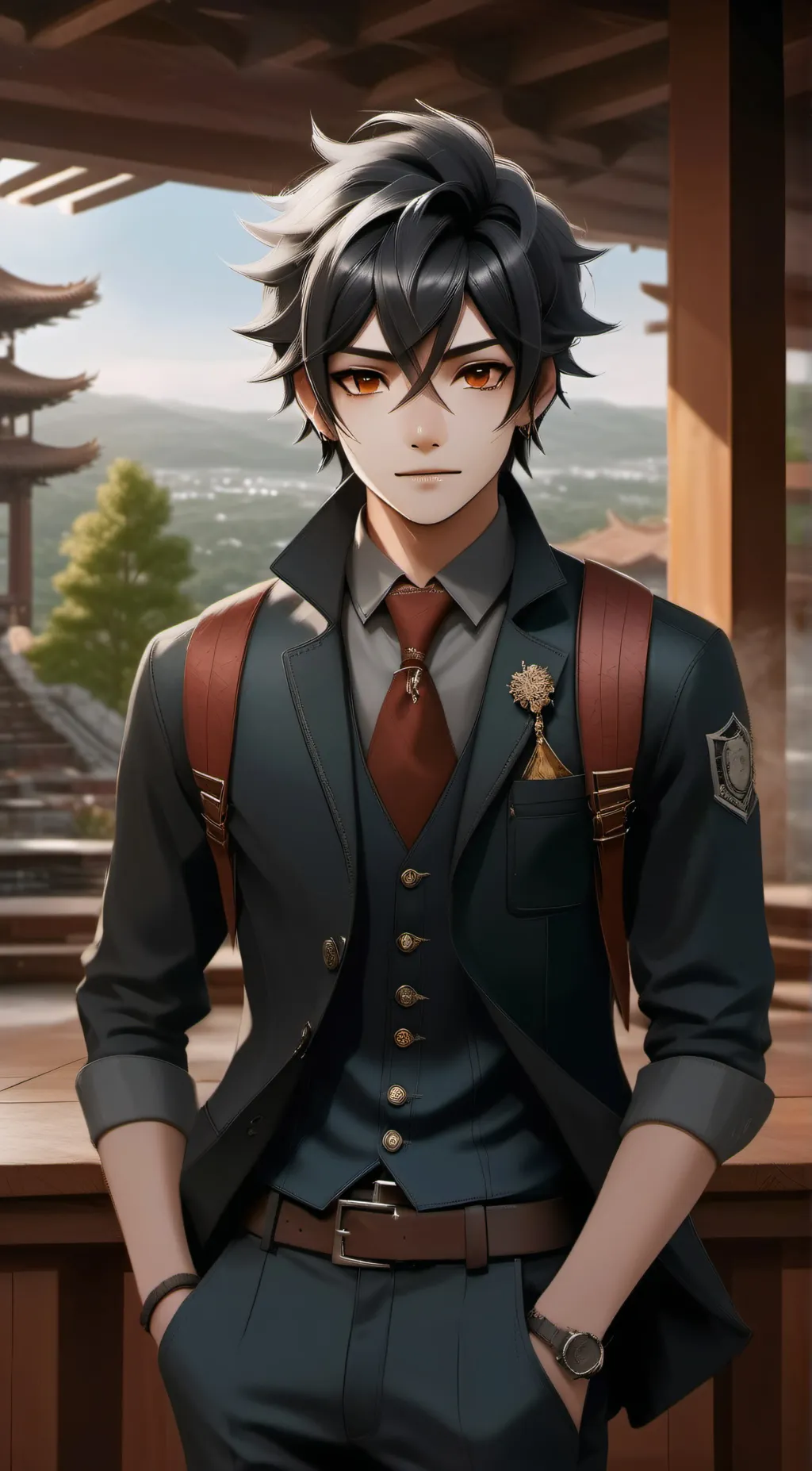 ai character: Aaron background