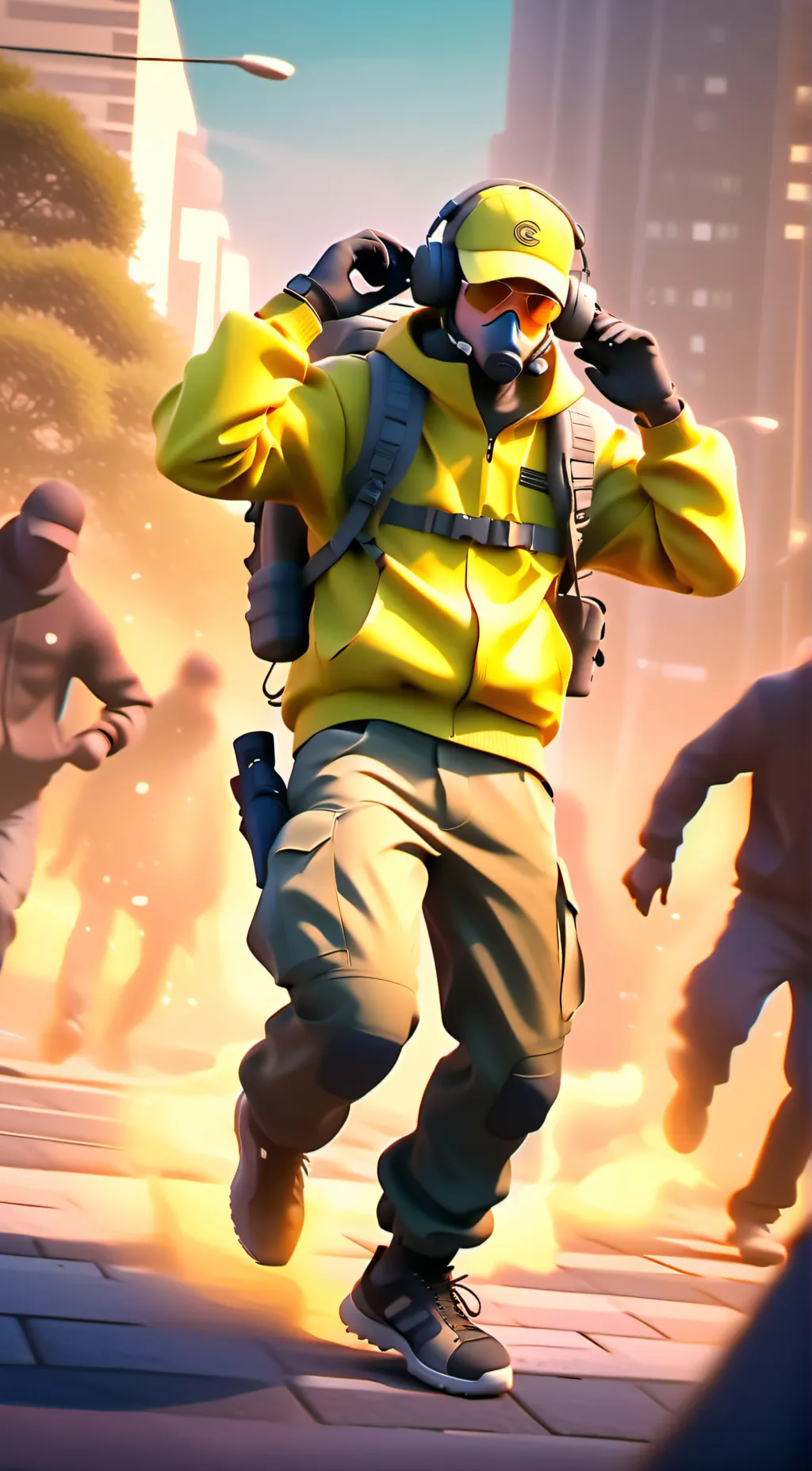 ai character: SUI secret agent background