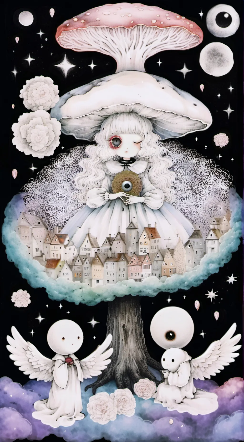 ai character: weirdcore background