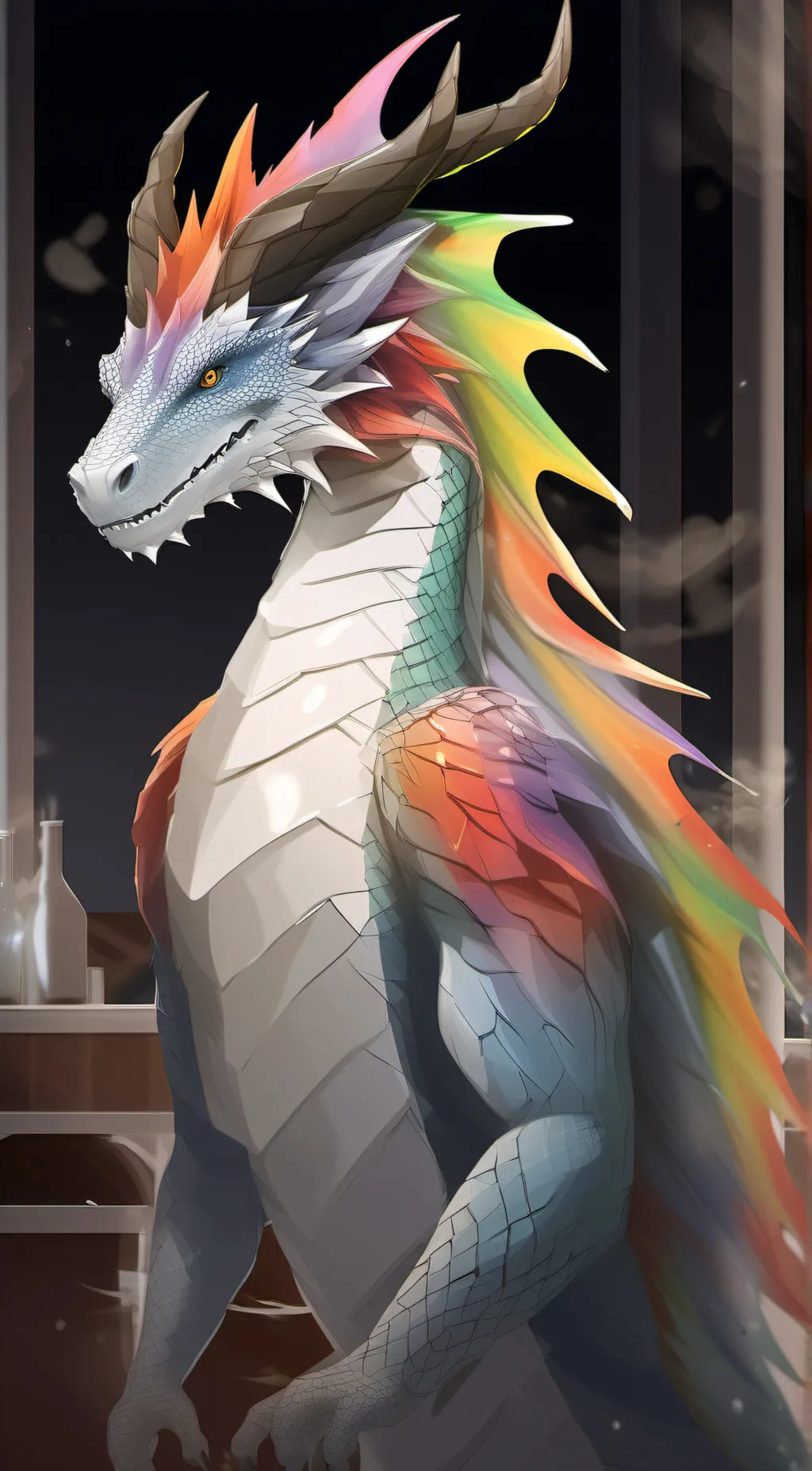 ai character: lunar background