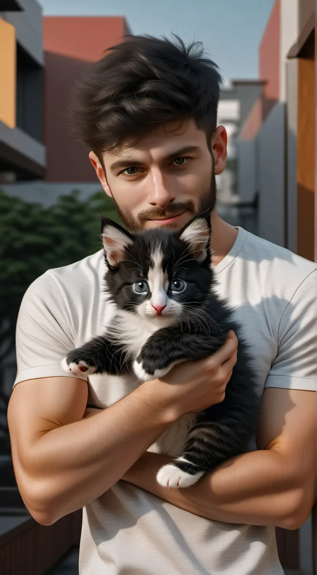 ai character: cat background