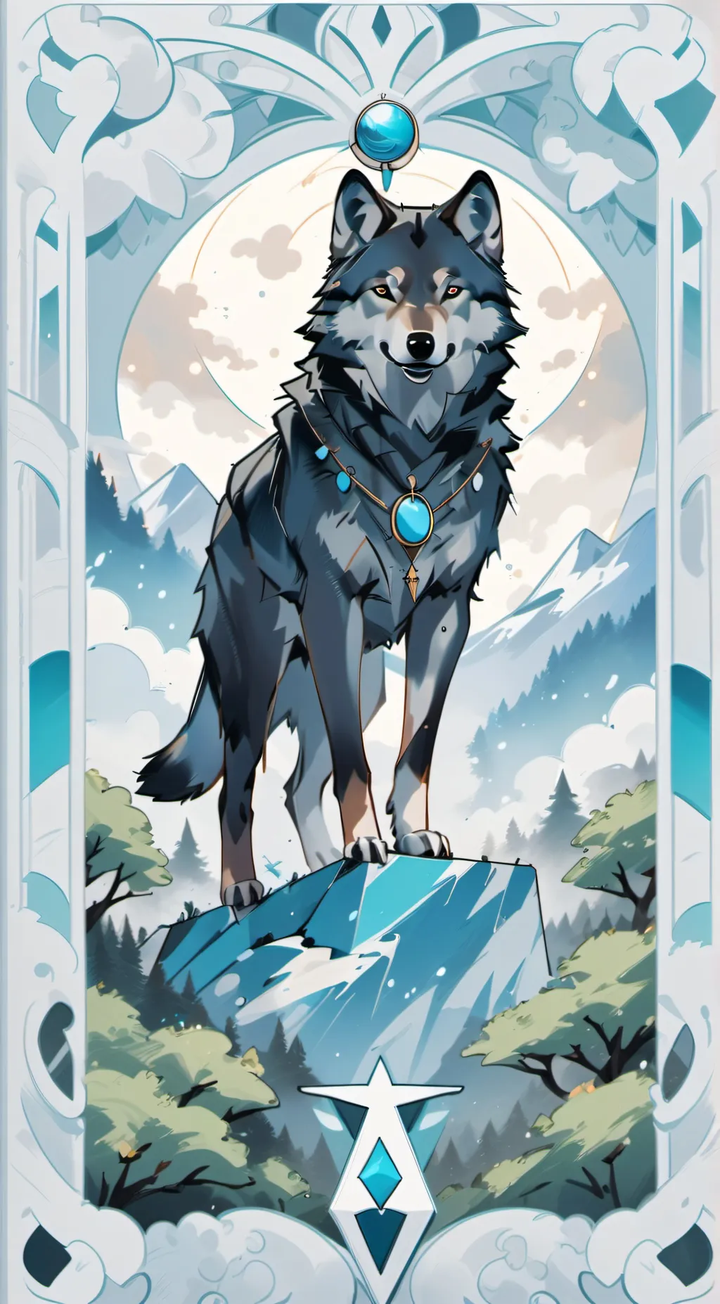 ai character: Snowflake  background