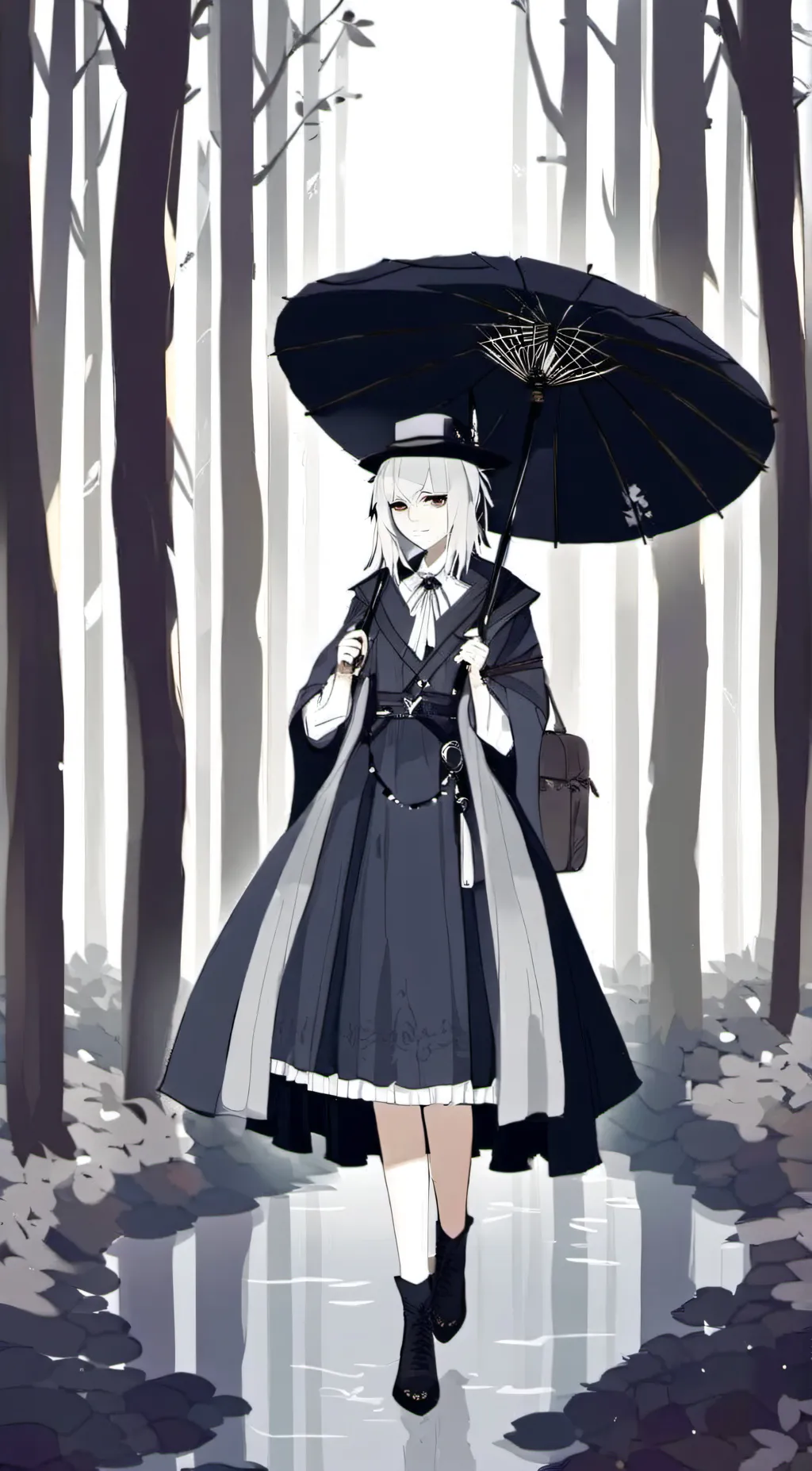 ai character: Feather background