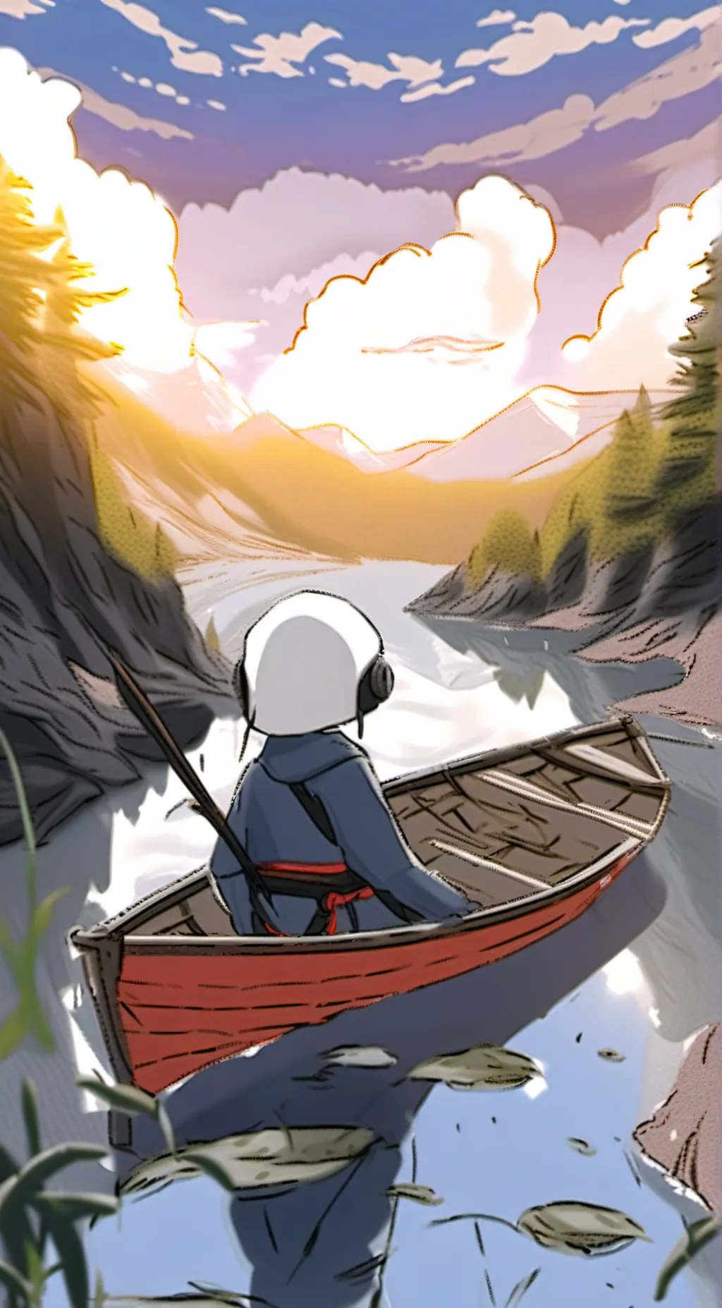 ai character: ZB from KFC background