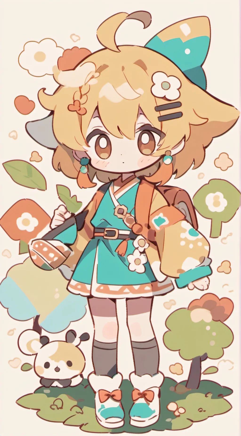 ai character: Chibi Class A1 background