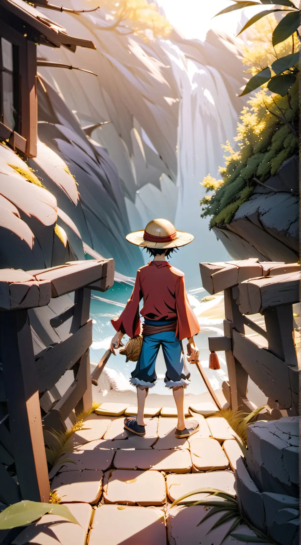 ai character: luffy background