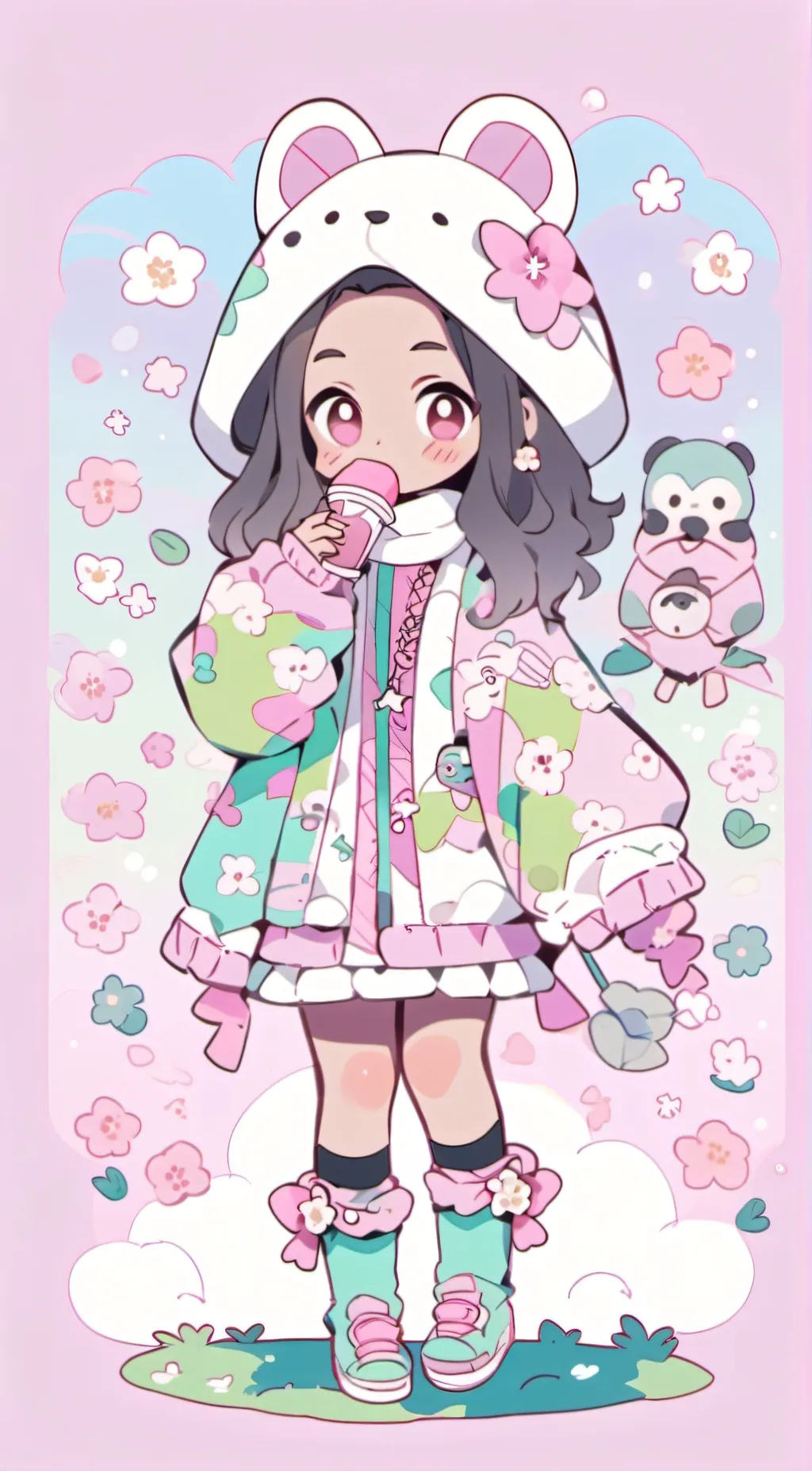 ai character: baby background