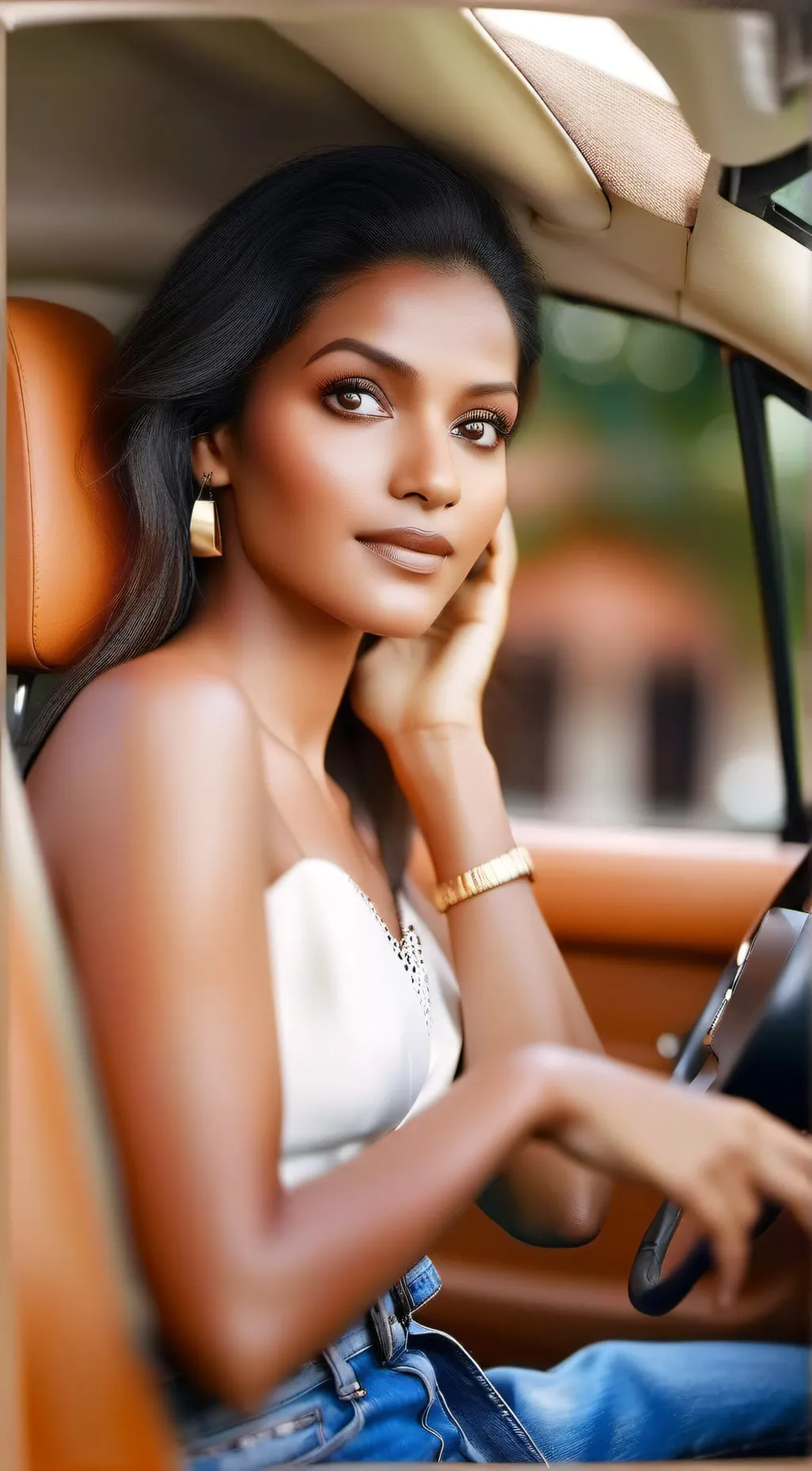 ai character: salena gomes background