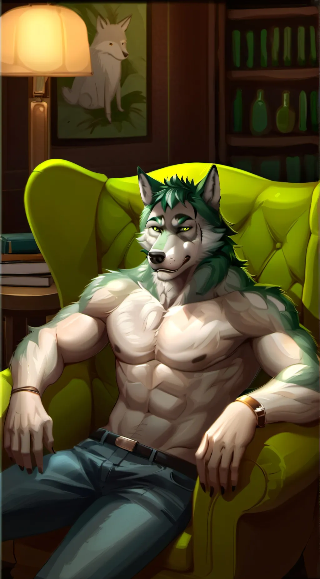 ai character: Saxton background