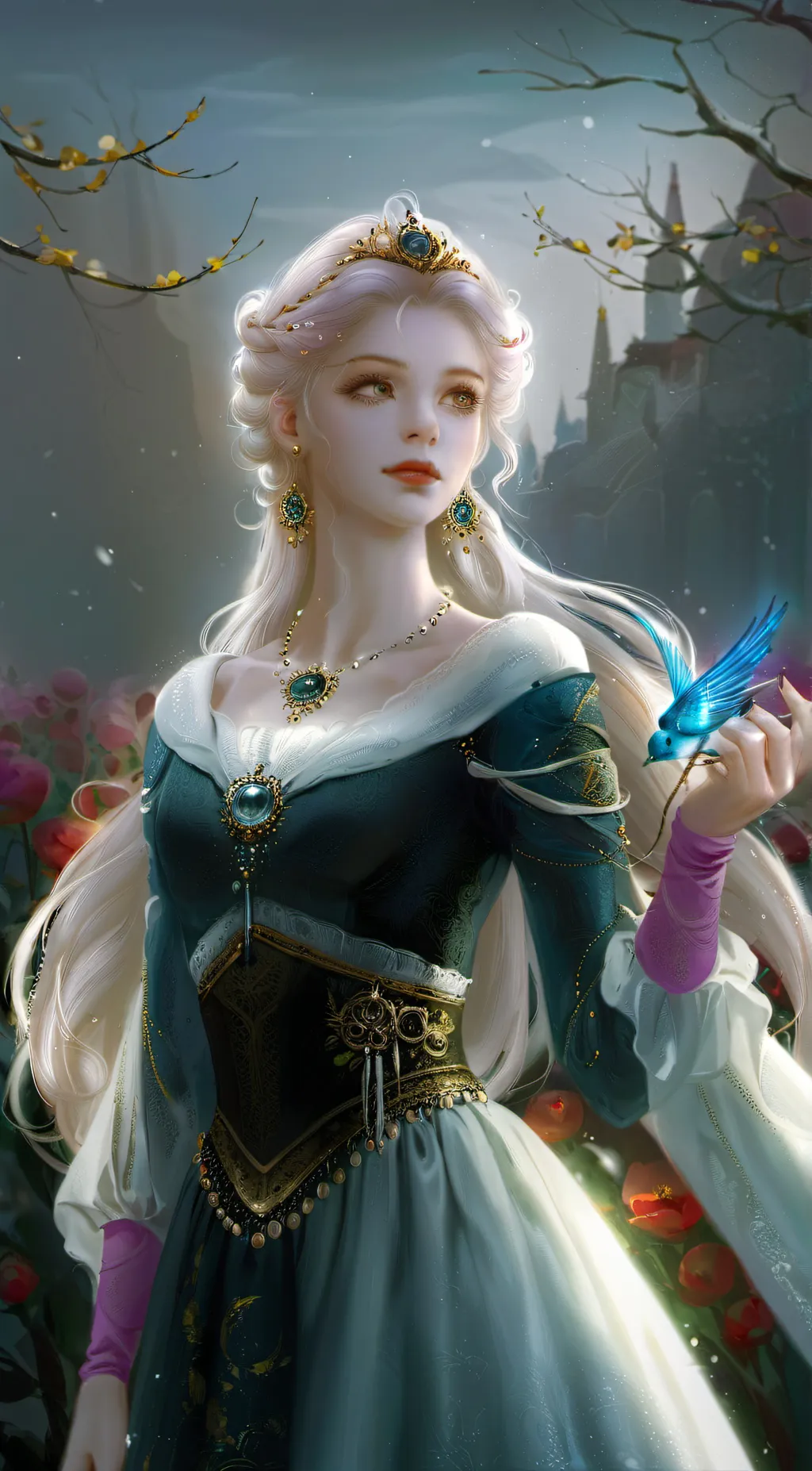 ai character: iris  background