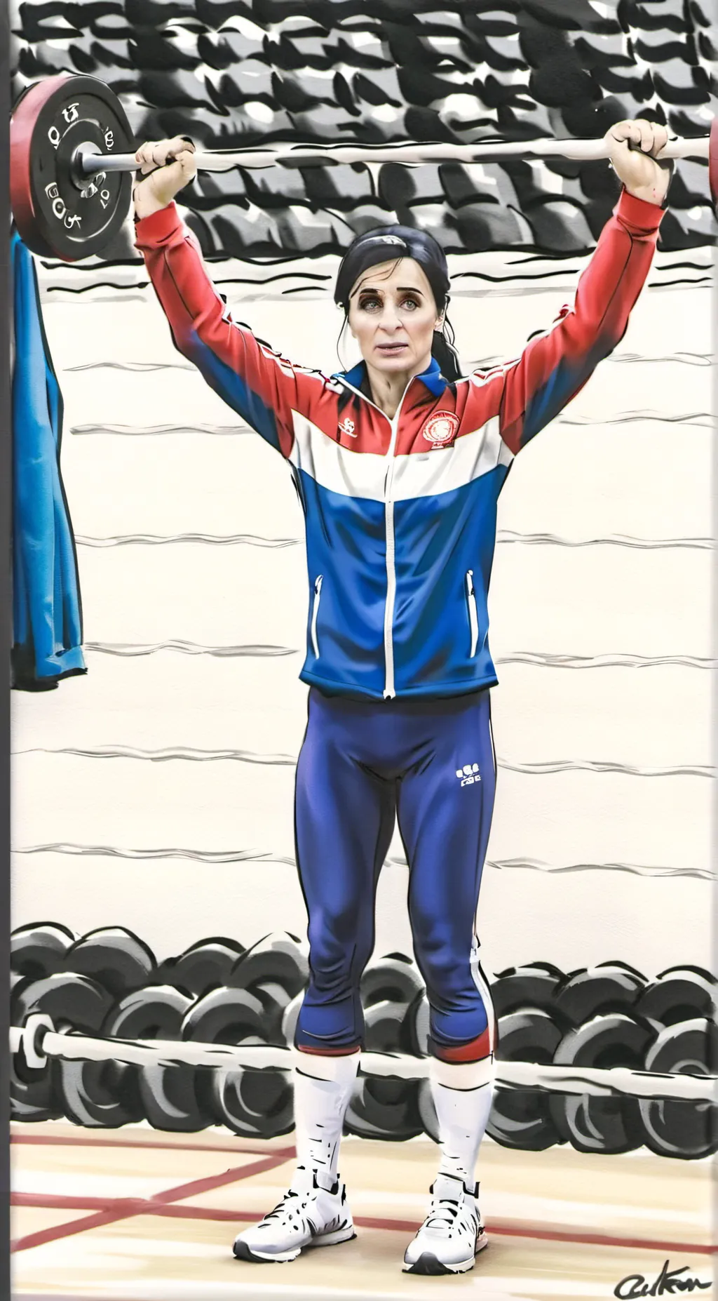 ai character: Coach cathrine background