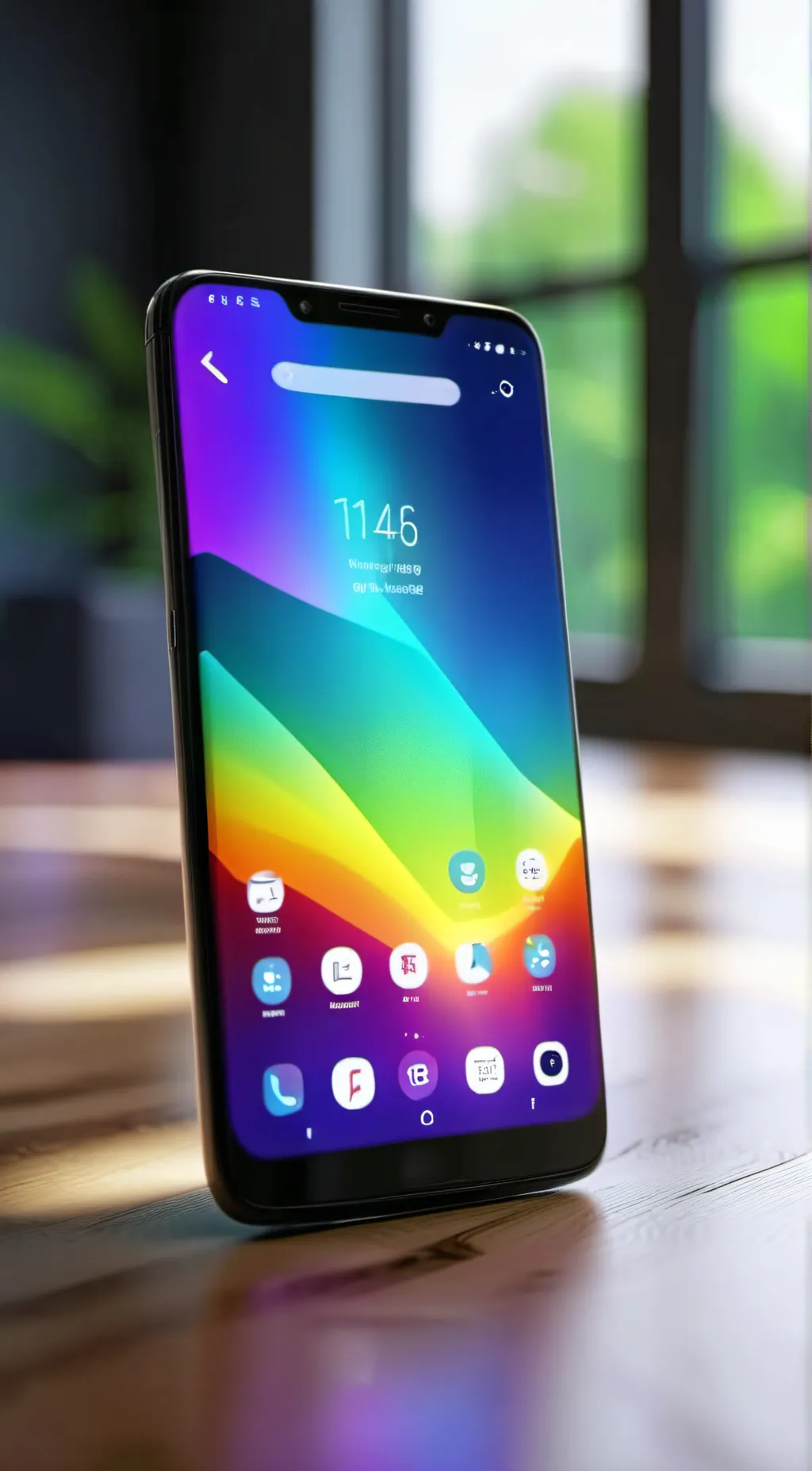 ai character: iPhone 14 pro max  background