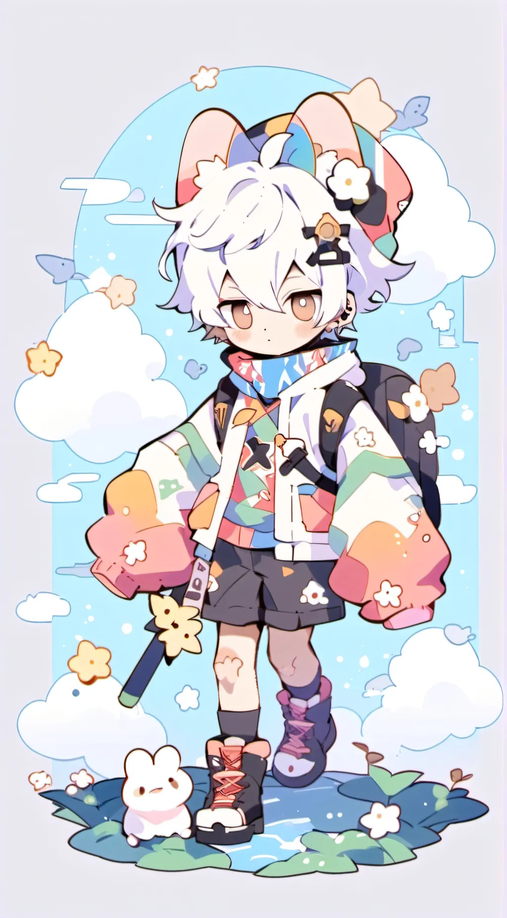 ai character: Gojo Satoru background