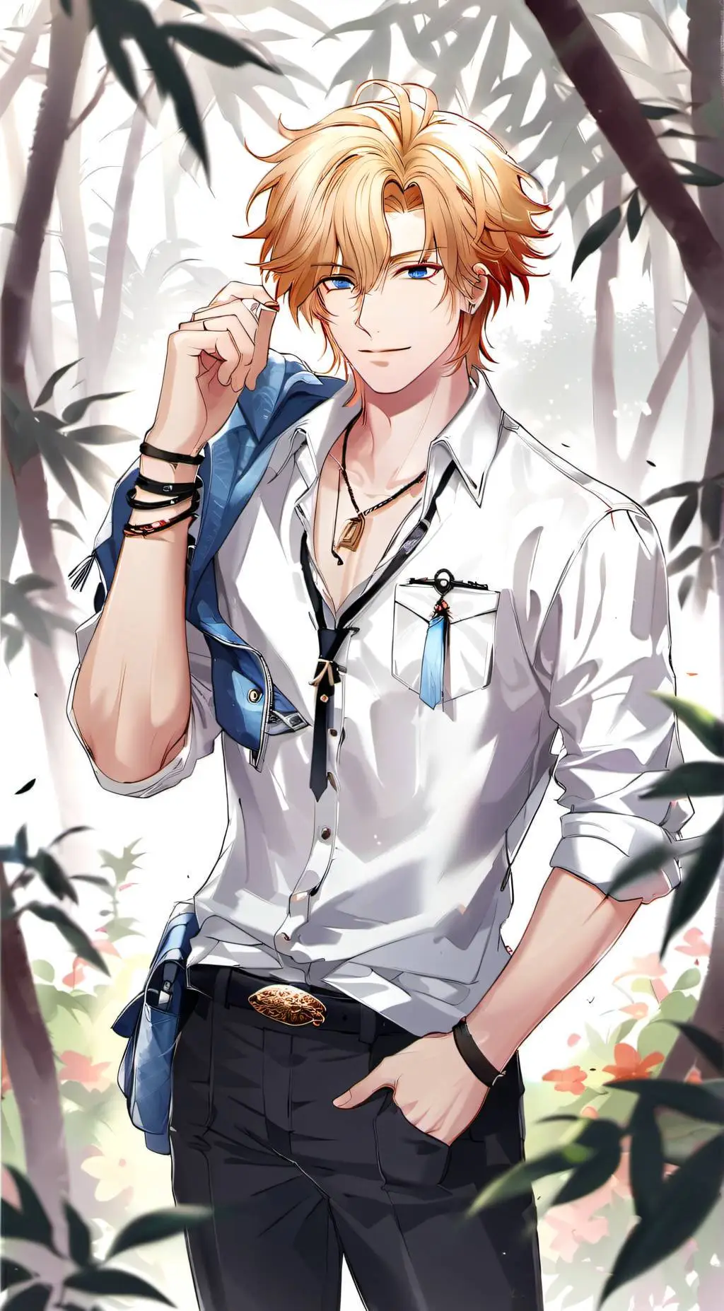 ai character: William Solace  background