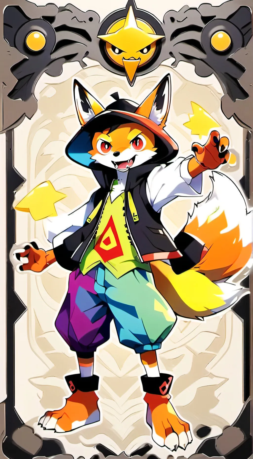 ai character: foxy not from fnaf background