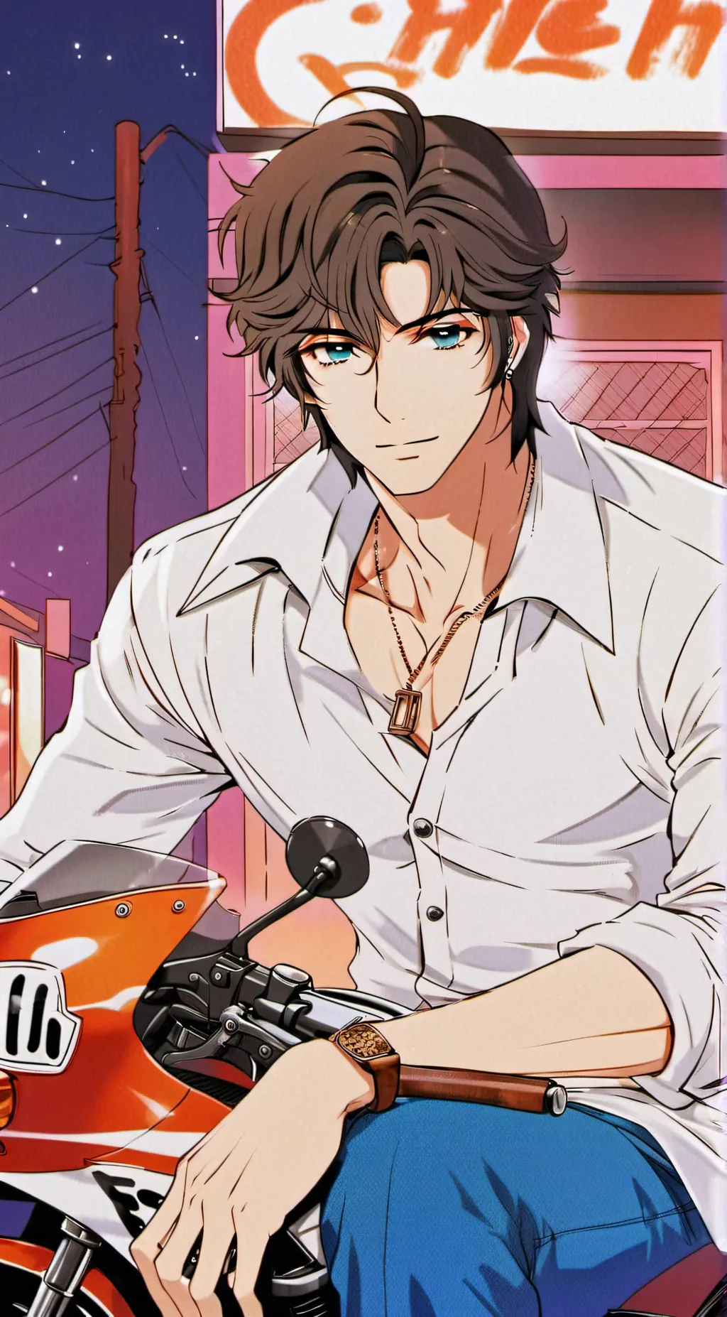 ai character: ⁠≧Max Harris≦ background