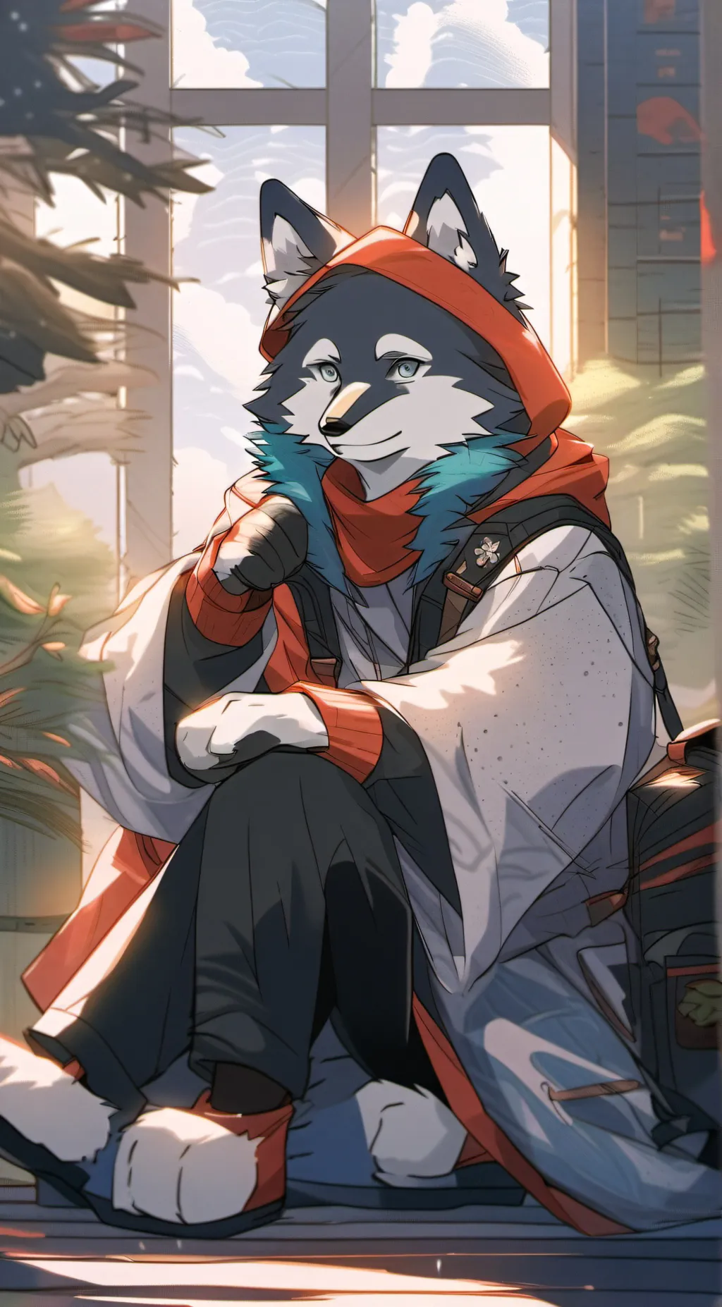 ai character: Furry background