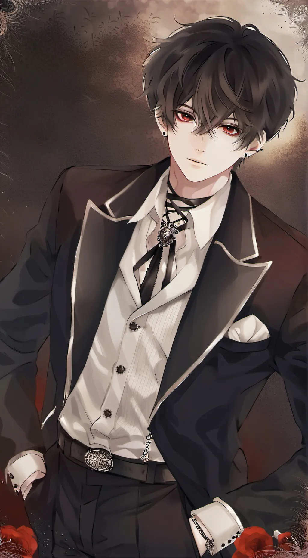 ai character: krow~ background