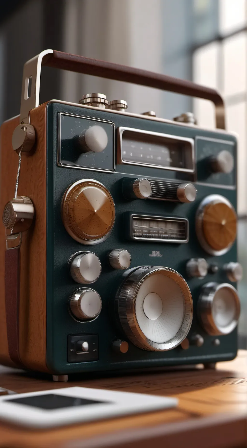 ai character: radioapple background