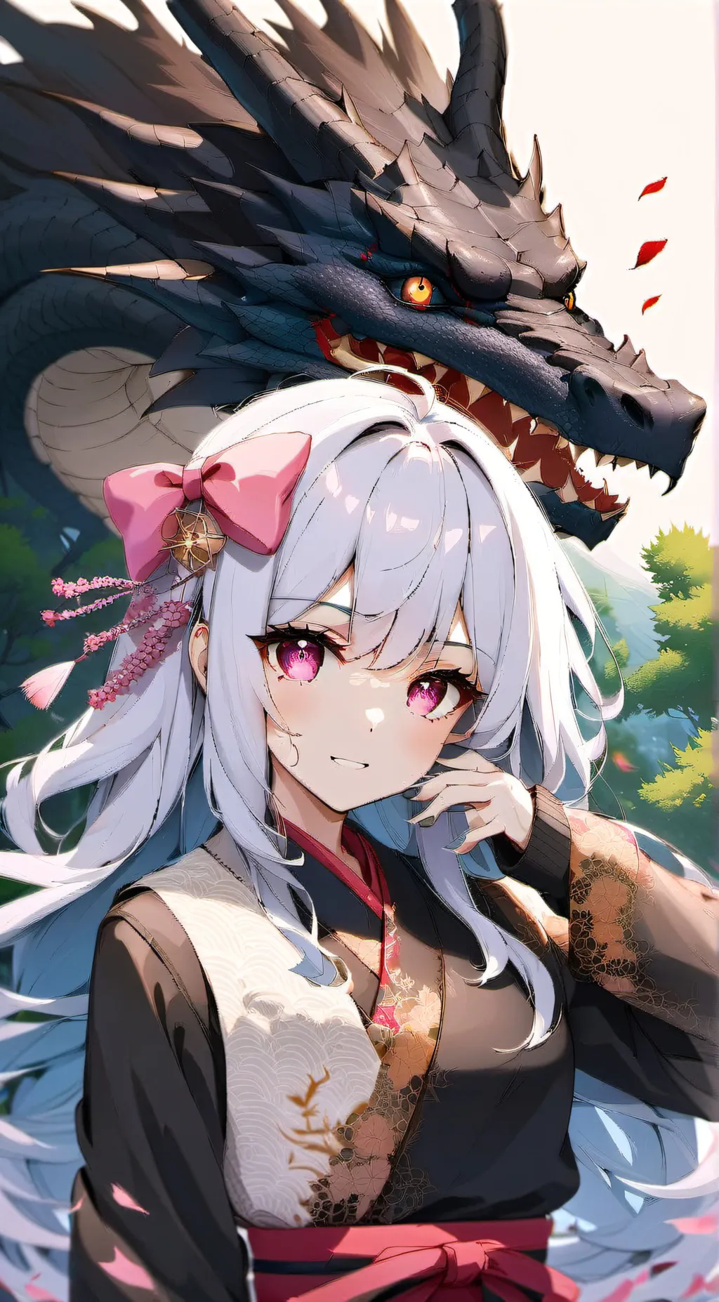 ai character: 🐉🌸Ammosuki🐉🌸 background