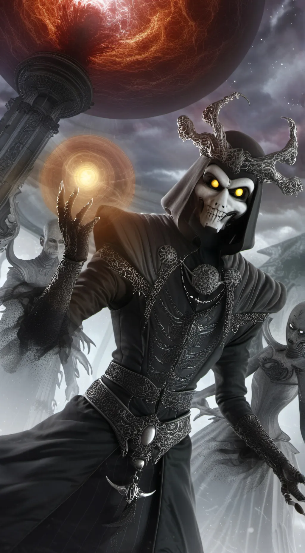 ai character: The watcher background