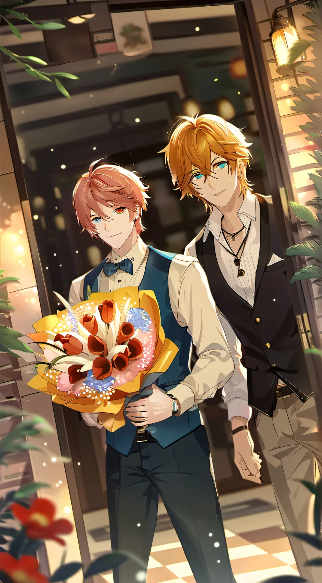 ai character: Fred and george background