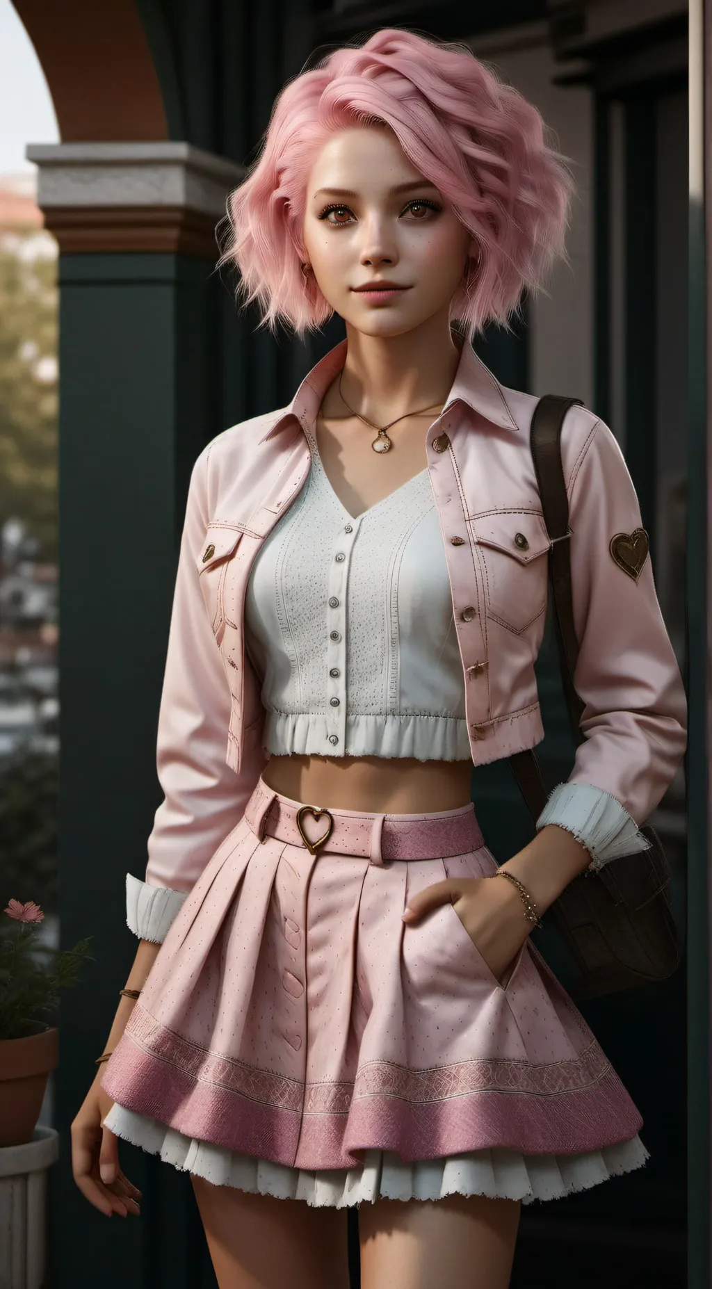 ai character: Dahlia background