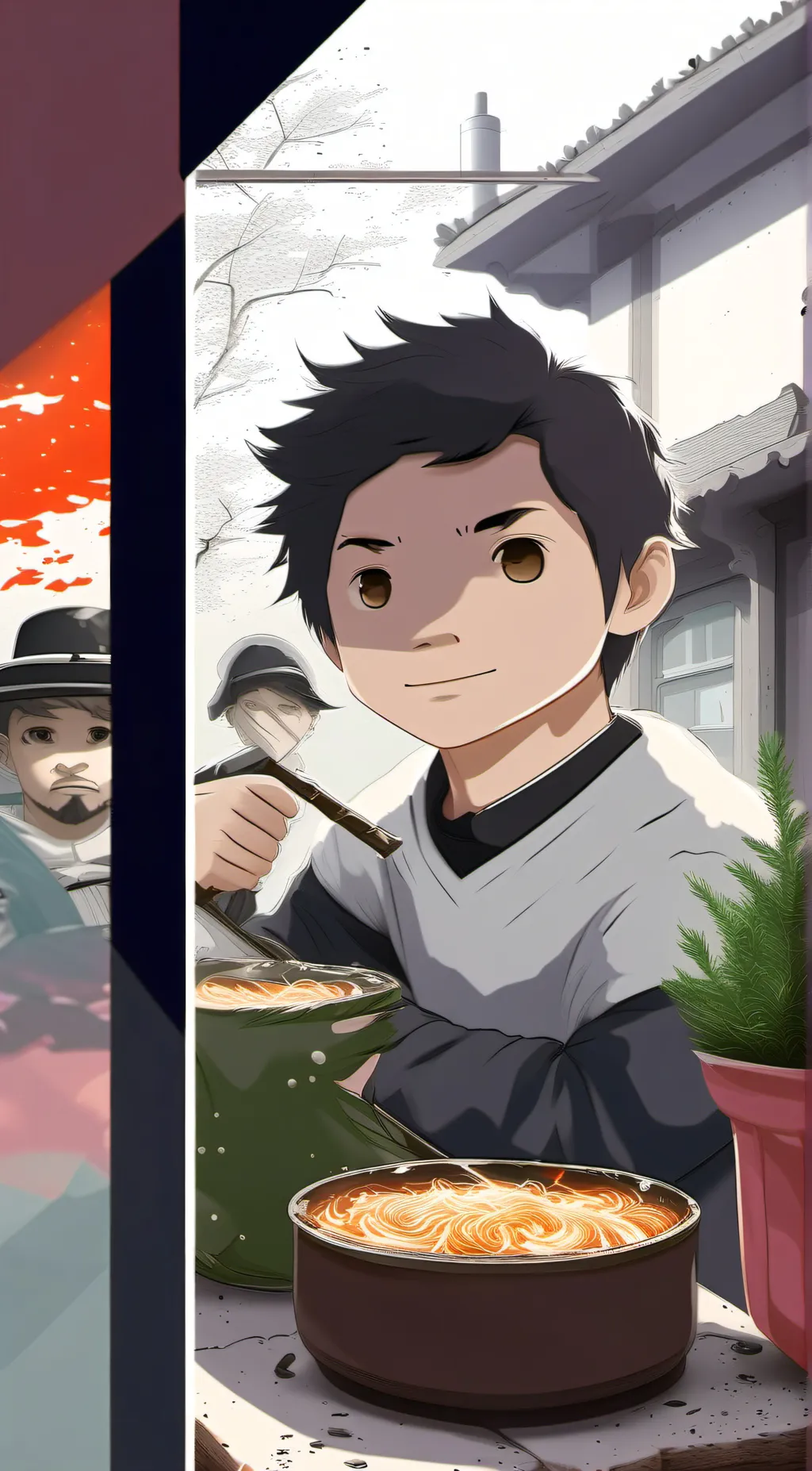 ai character: Get off talkie background