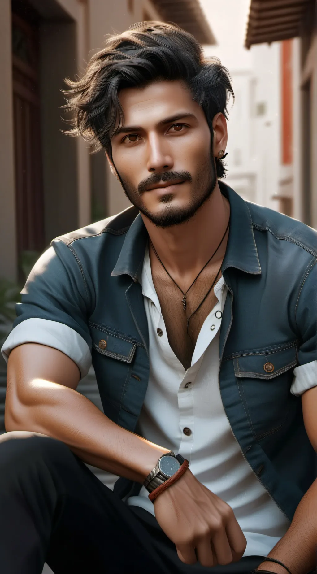 ai character: psg fan background