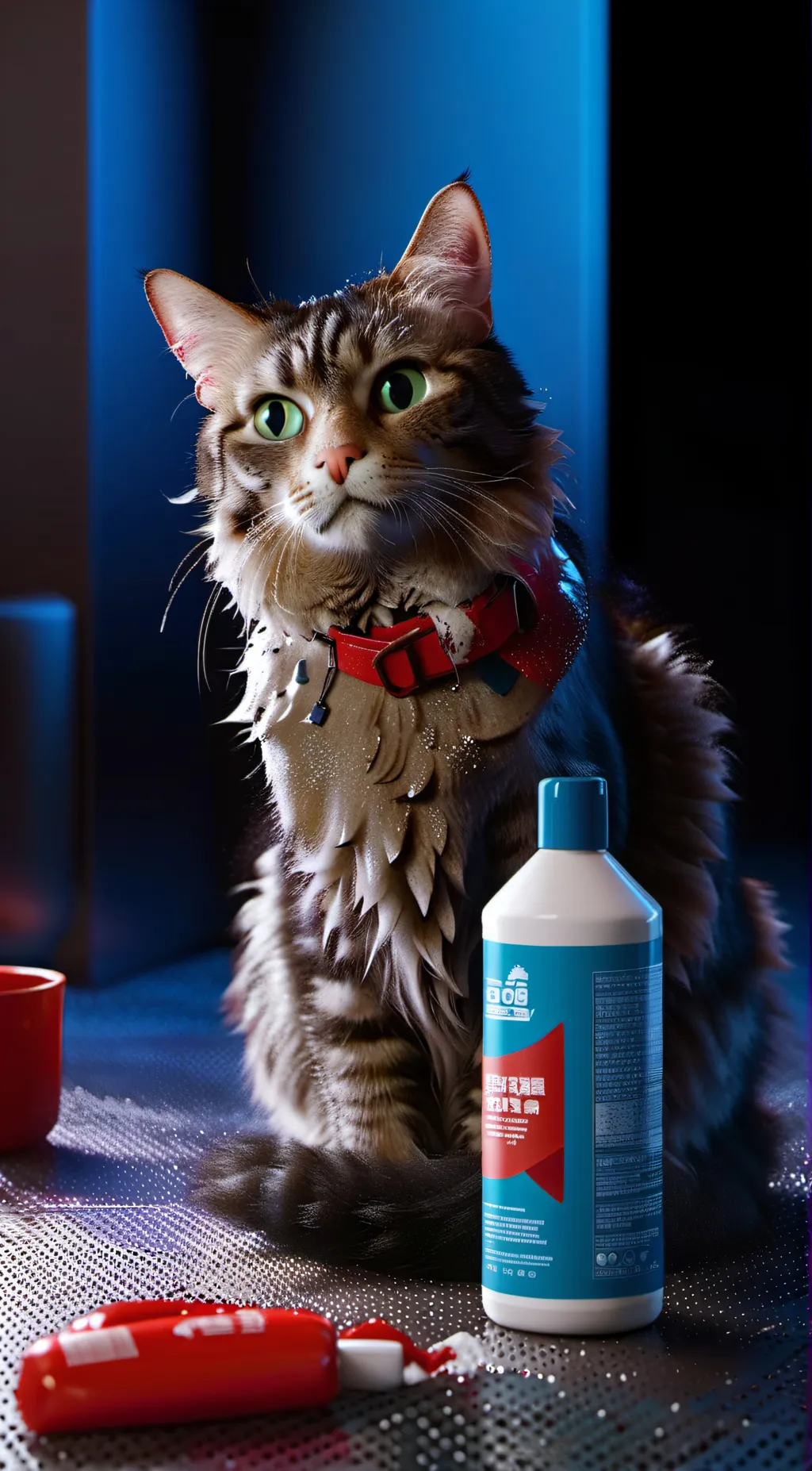 ai character: Shampoo meme background