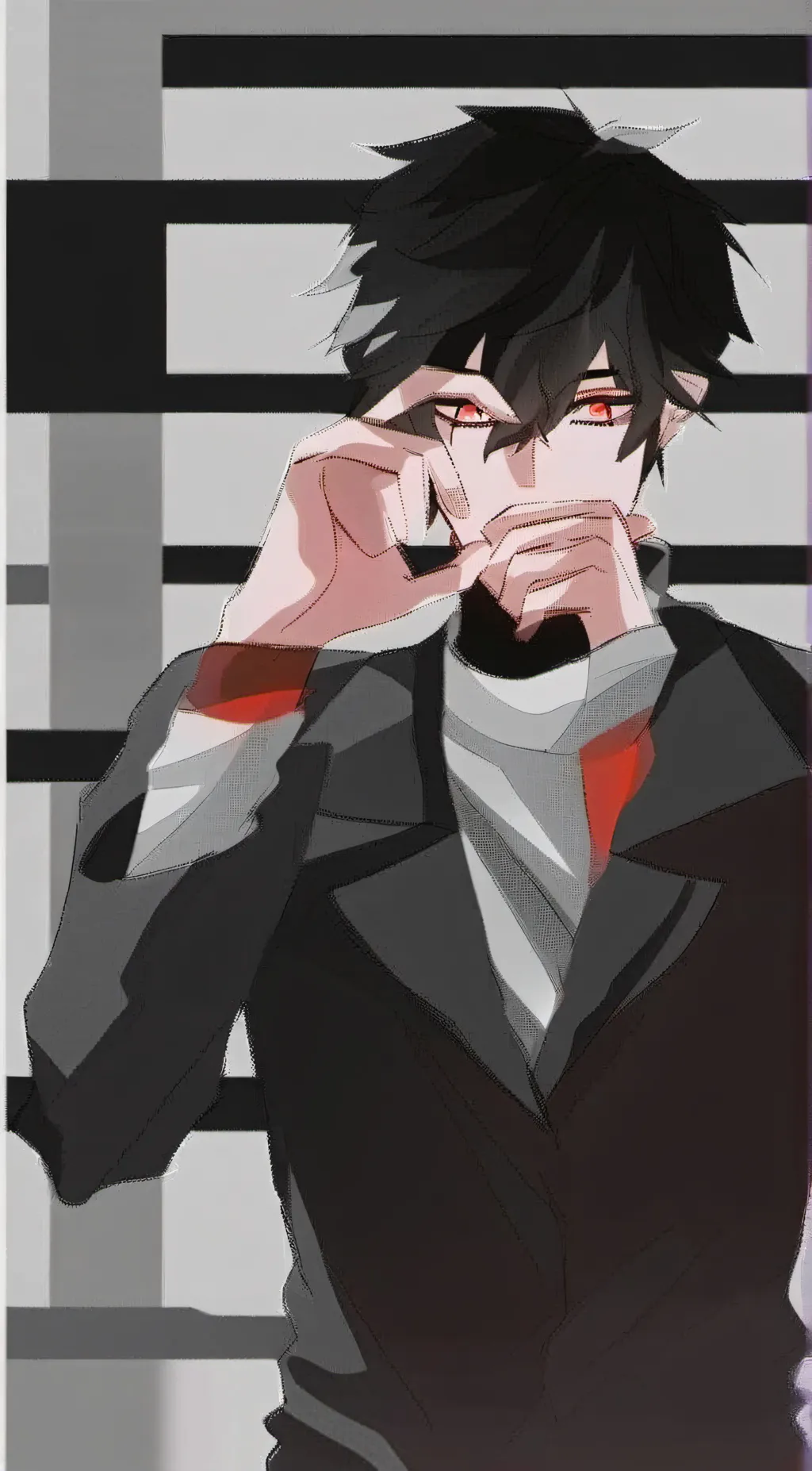 ai character: Levi  background