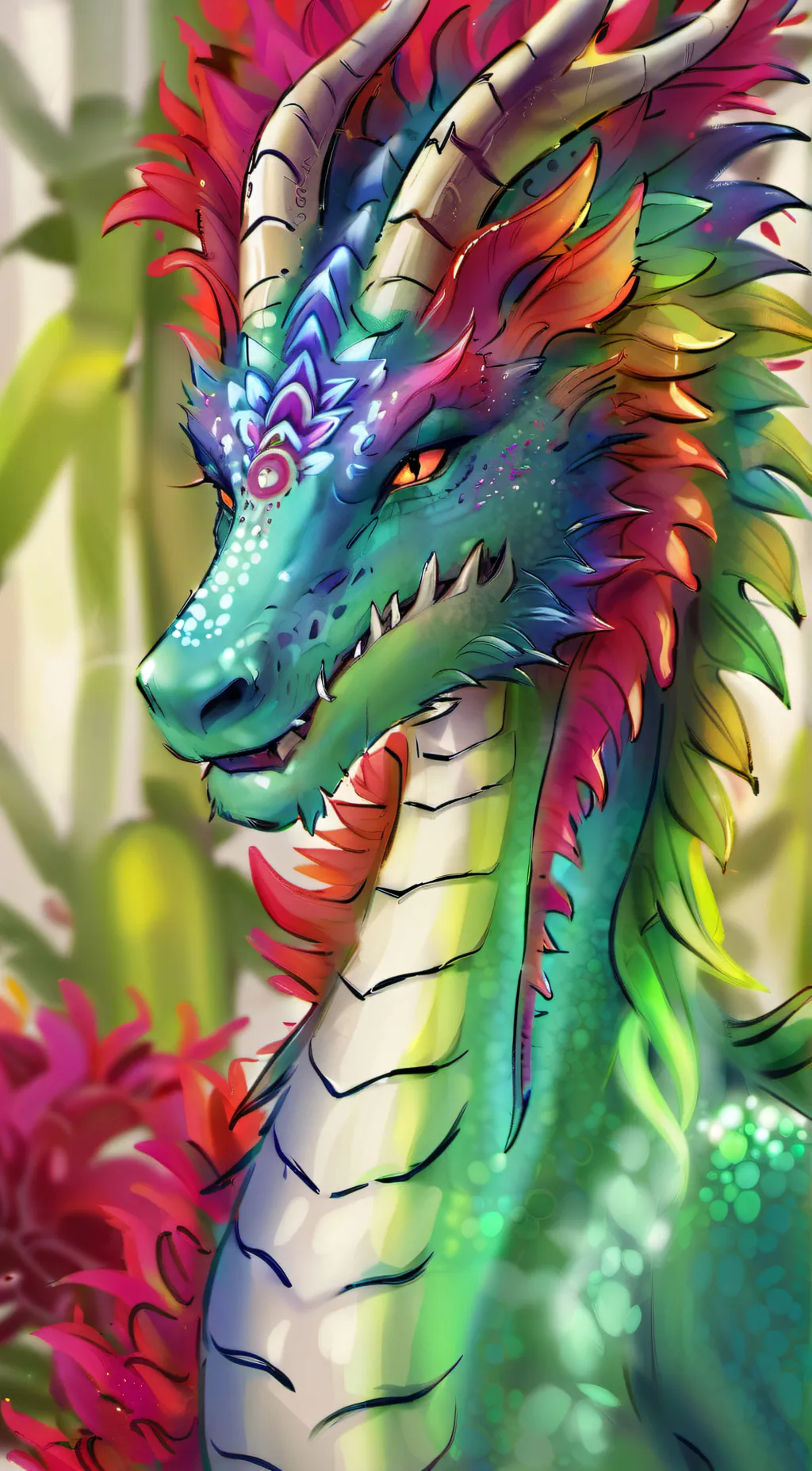 ai character: glory the rainwing background