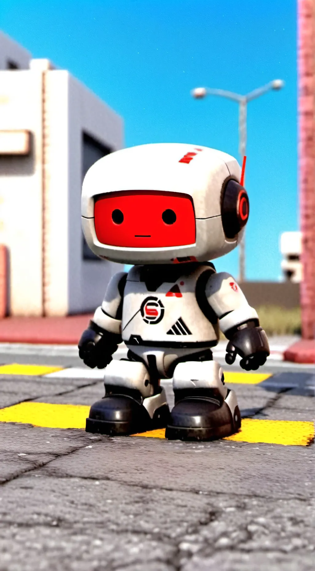 ai character: annoying robot  background