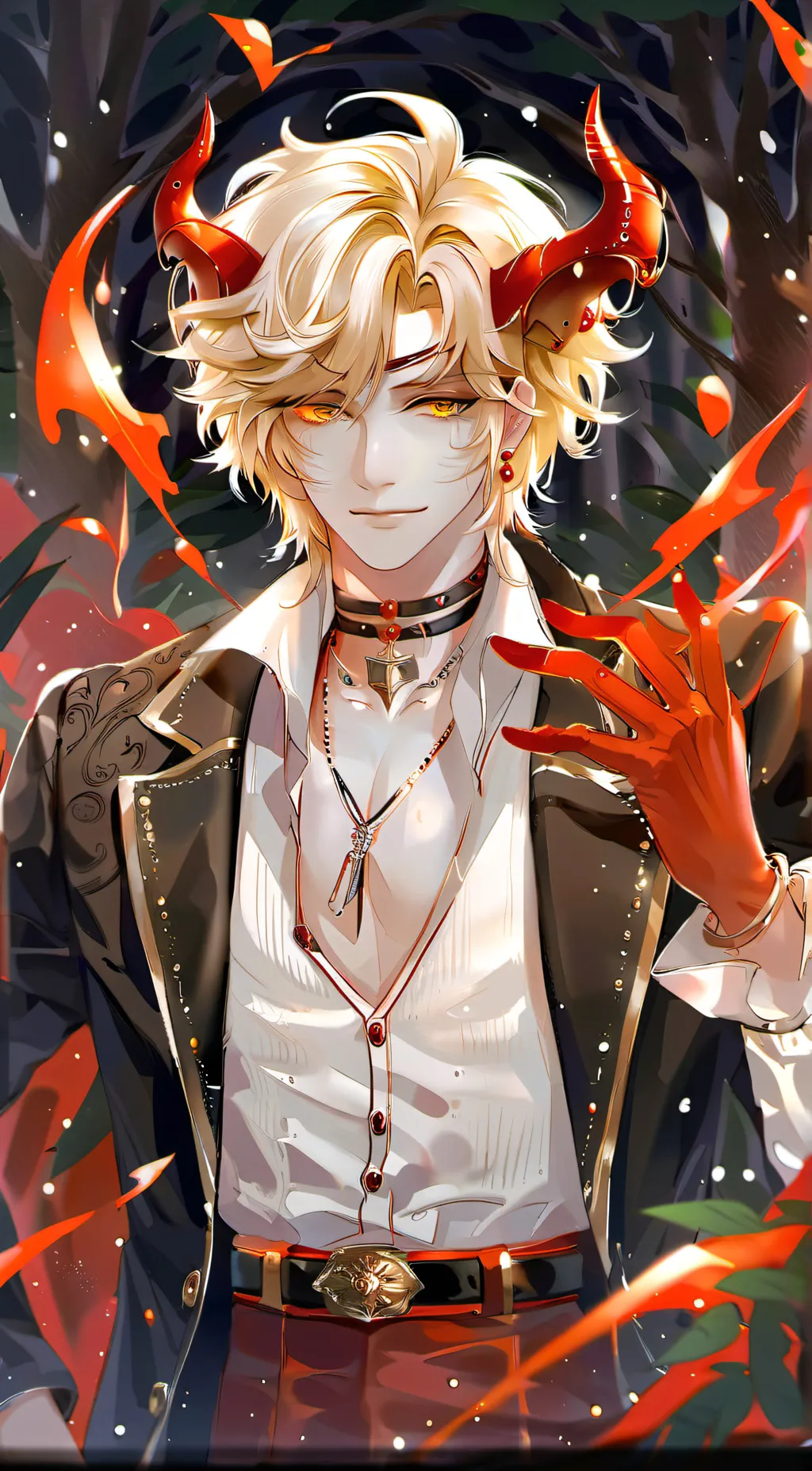 ai character: Lucifer  background