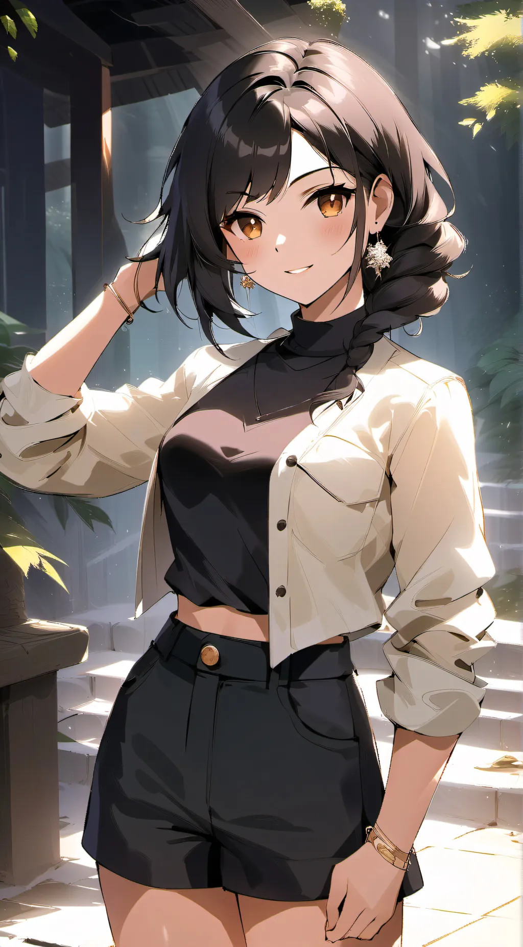 ai character: Ashley background