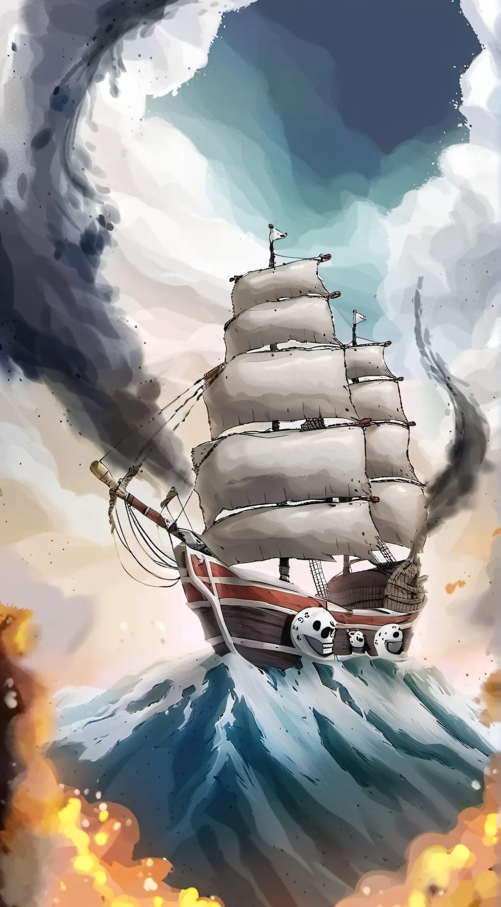 ai character: mugiwara crew background